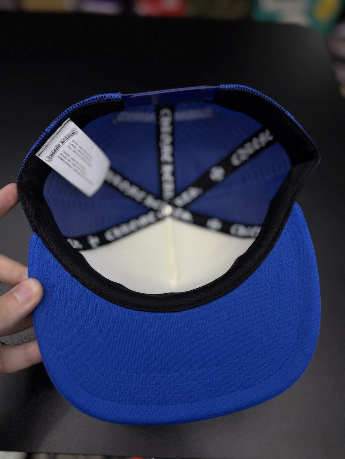 Chrome Hearts Chrome Hearts Blue White Red Logo SnapBack New Size ONE SIZE - 10 Thumbnail