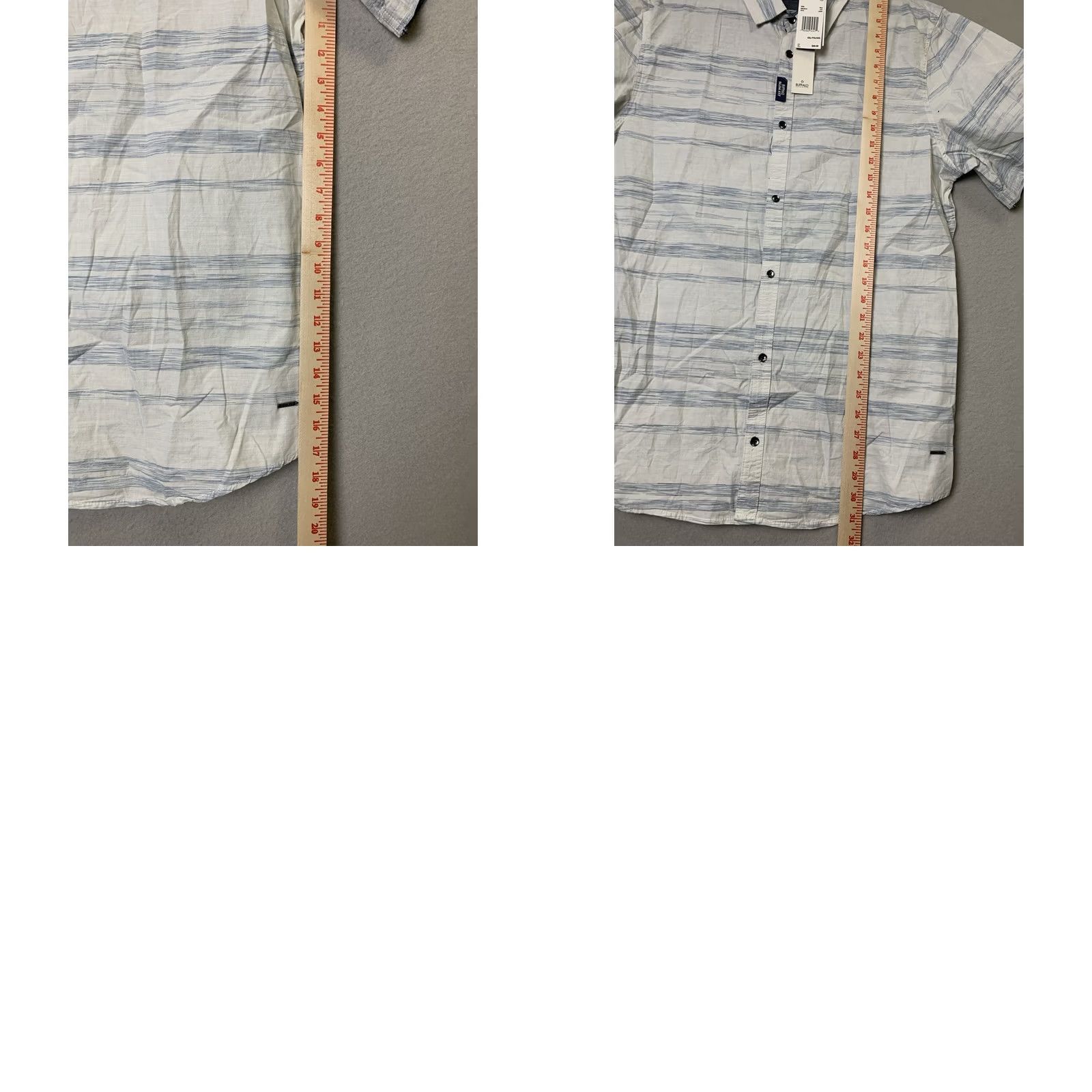 Buffalo David Bitton Buffalo David Bitton Shirt Mens XXL Blue Striped Casual Office Size US XXL / EU 58 / 5 - 8 Thumbnail