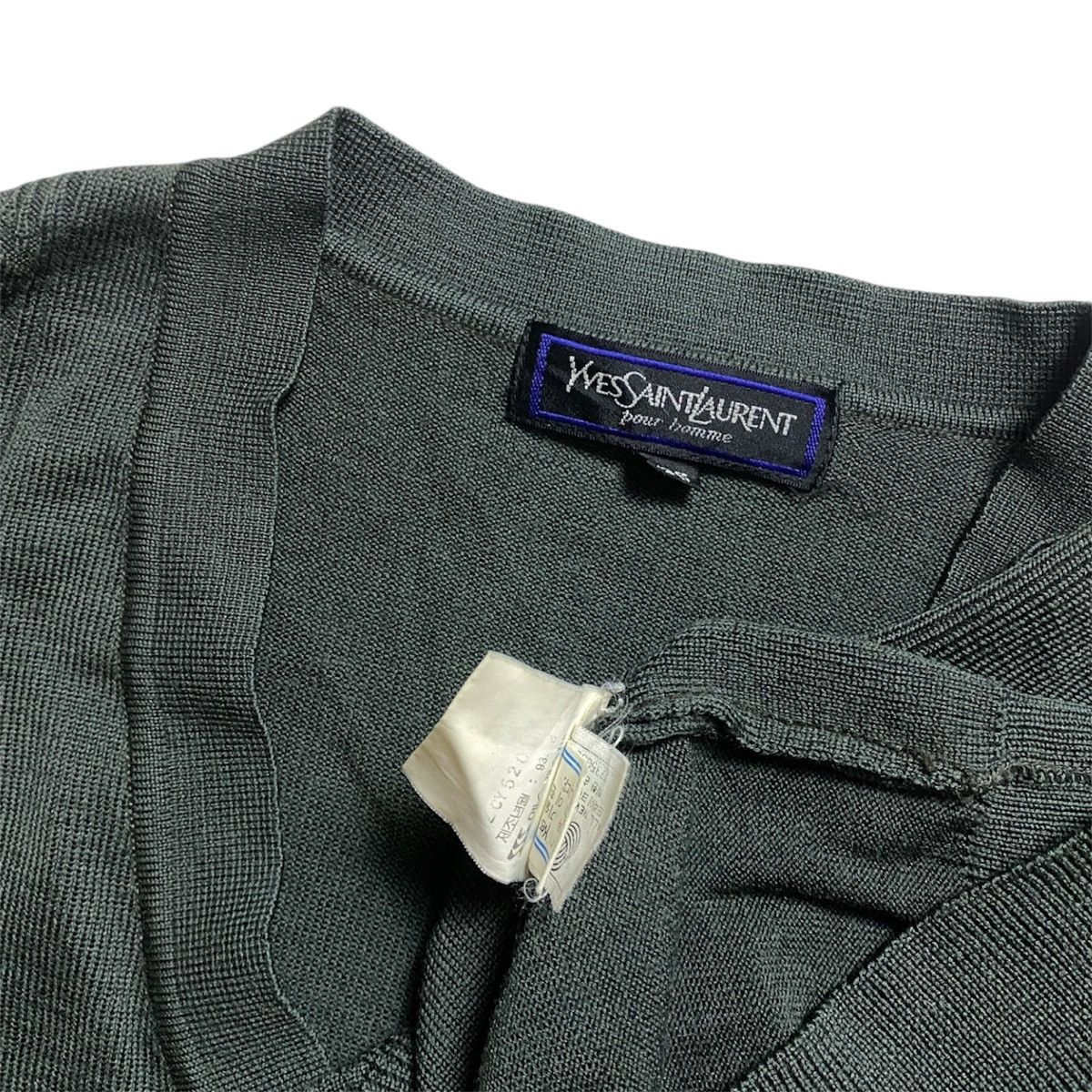 Yves Saint Laurent YSL Yves Saint Laurent knitwear v neck sweater pattern coogi Size US L / EU 52-54 / 3 - 3 Thumbnail