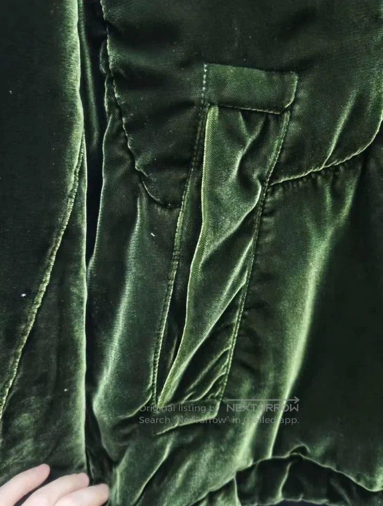 Haider Ackermann HAIDER ACKERMANN Velour Collar Jacket. Size US M / EU 48-50 / 2 - 4 Thumbnail