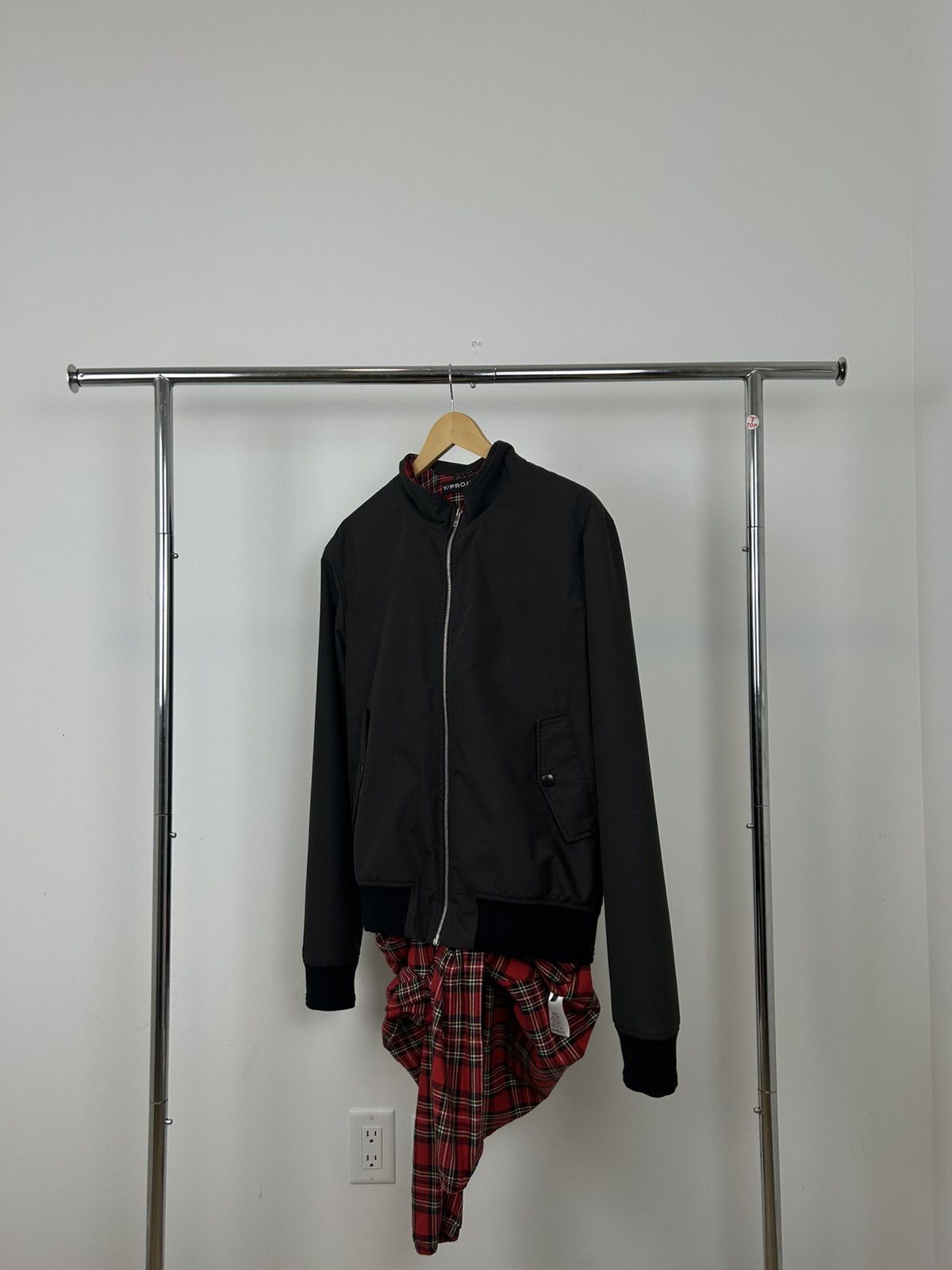 Y/Project 2018AW Runway Y/Project Tartan Tie Bomber Jacket (L) Size US L / EU 52-54 / 3 - 2 Thumbnail