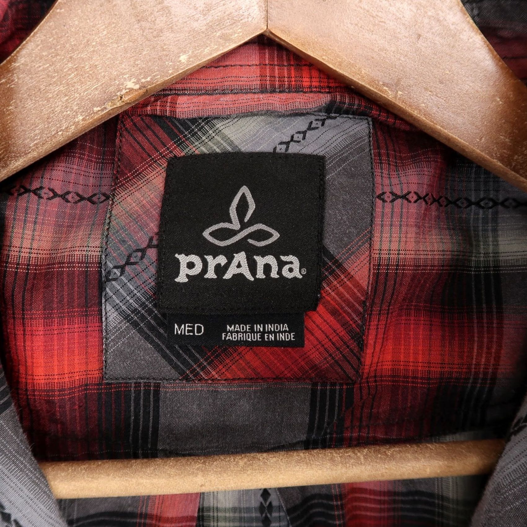 Prana Prana Holstad Shirt Mens M Red Plaid Long Sleeve Snap Front Western Yoke Size US M / EU 48-50 / 2 - 7 Thumbnail