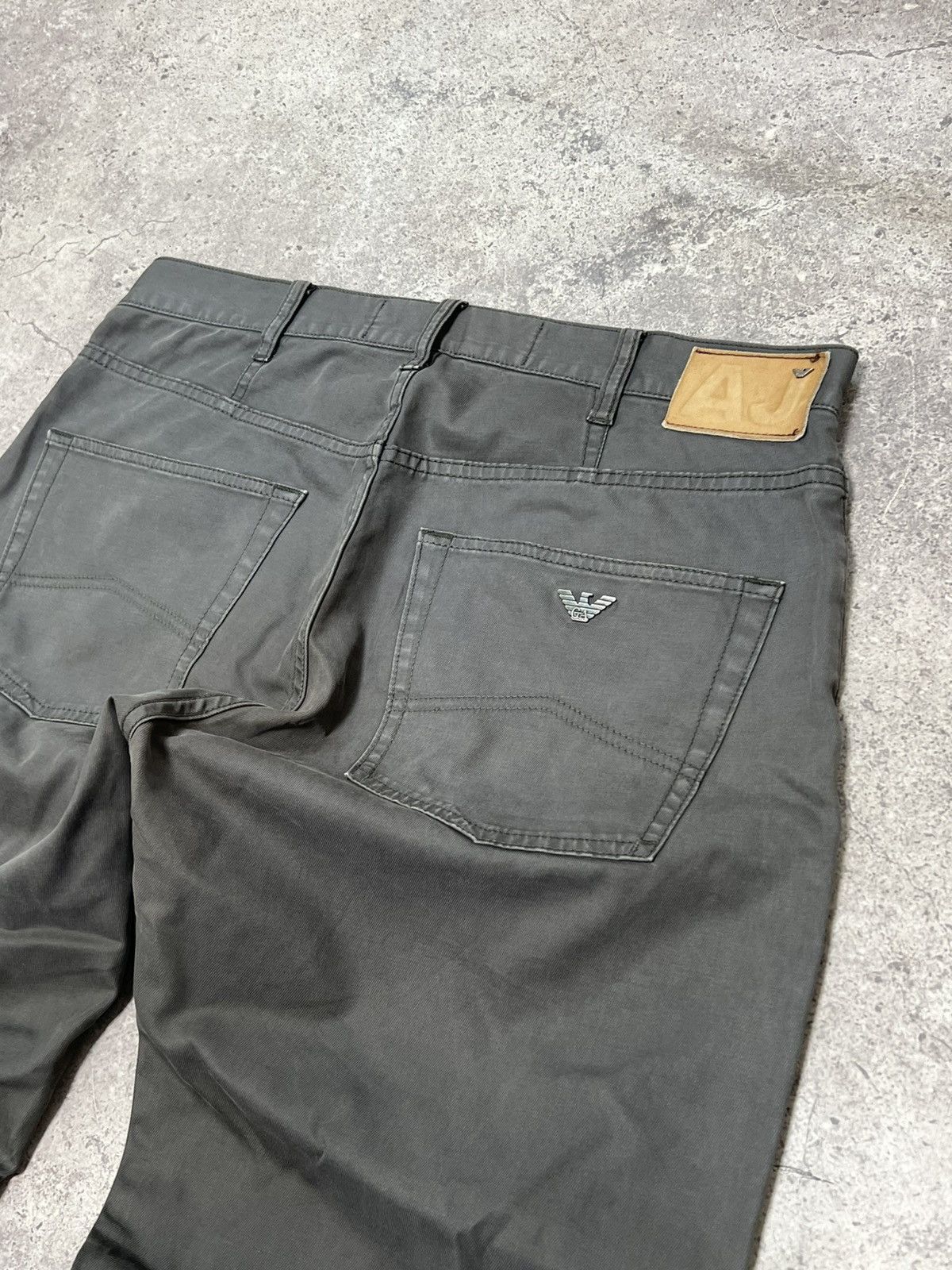 Armani × Vintage Vintage Armani Pocket Logo Baggy Jeans Y2K 34 Size US 34 / EU 50 - 3 Thumbnail