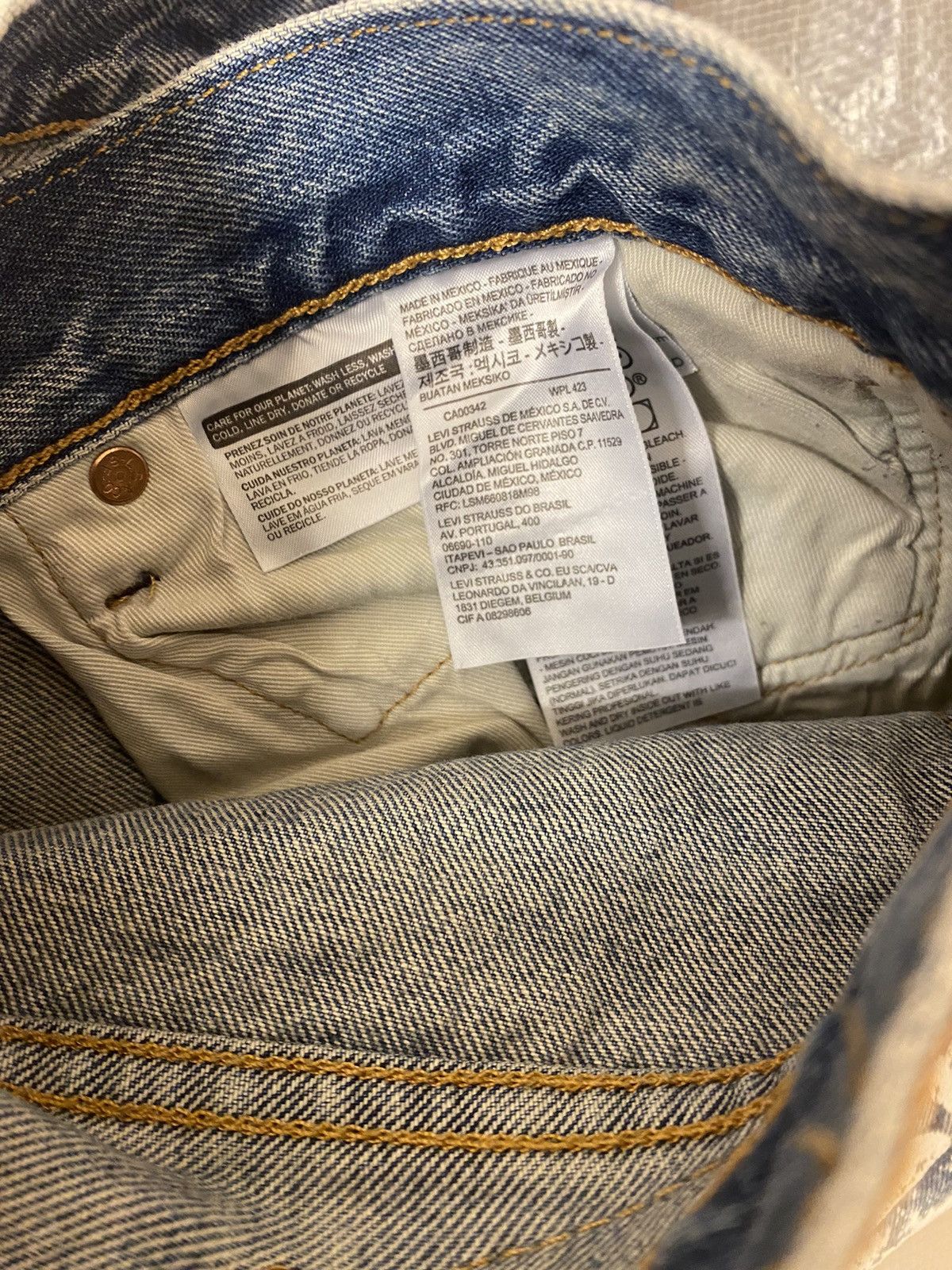 DENIM TEARS × Levi's Denim Tears x Levis 501 Jeans Saint Michael CPFM Readymade Size US 40 / EU 56 - 12 Thumbnail