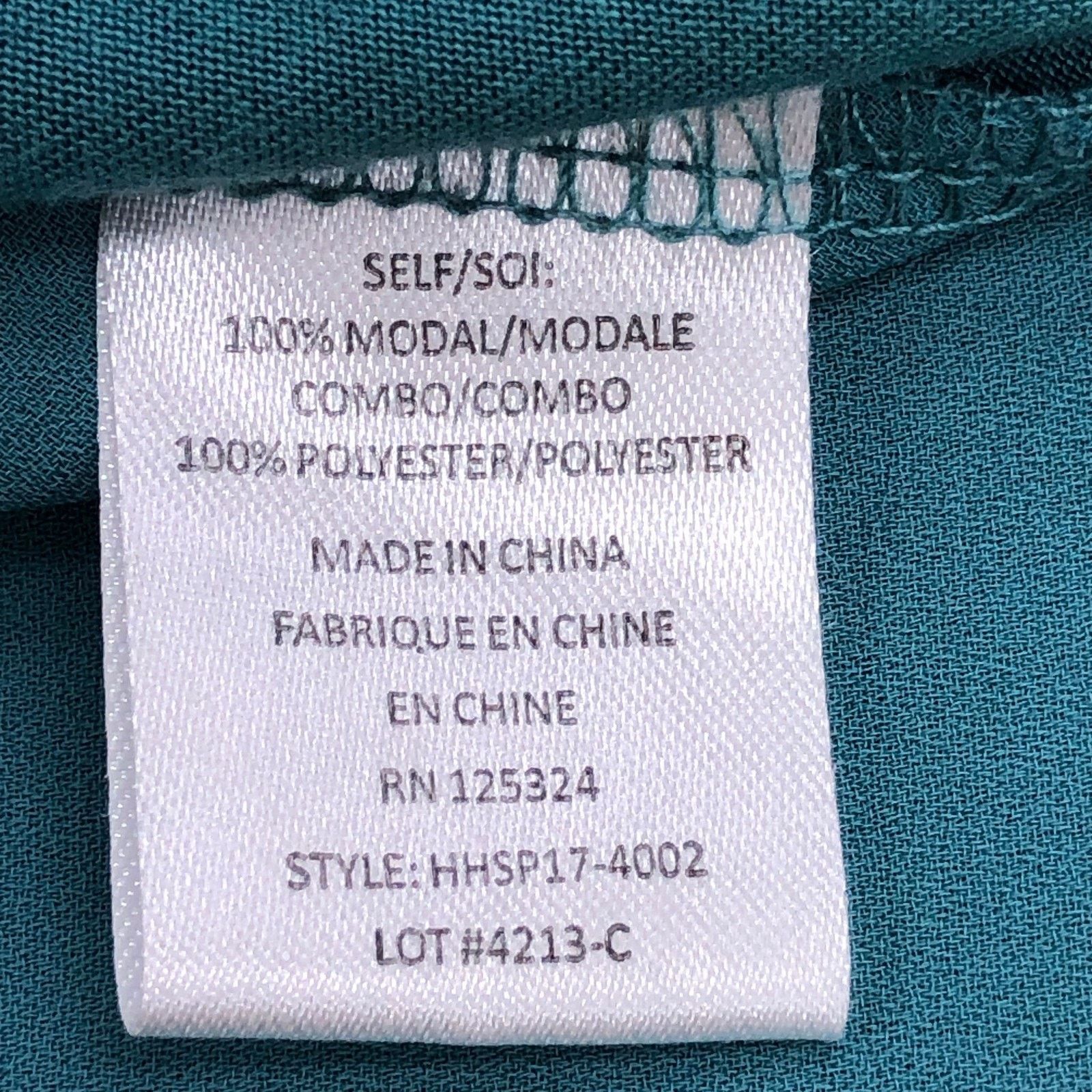 Haute Hippie Haute Hippie Tank Top S Teal Modal Scoop Neck High-Low Hem Size S / US 4 / IT 40 - 13 Thumbnail