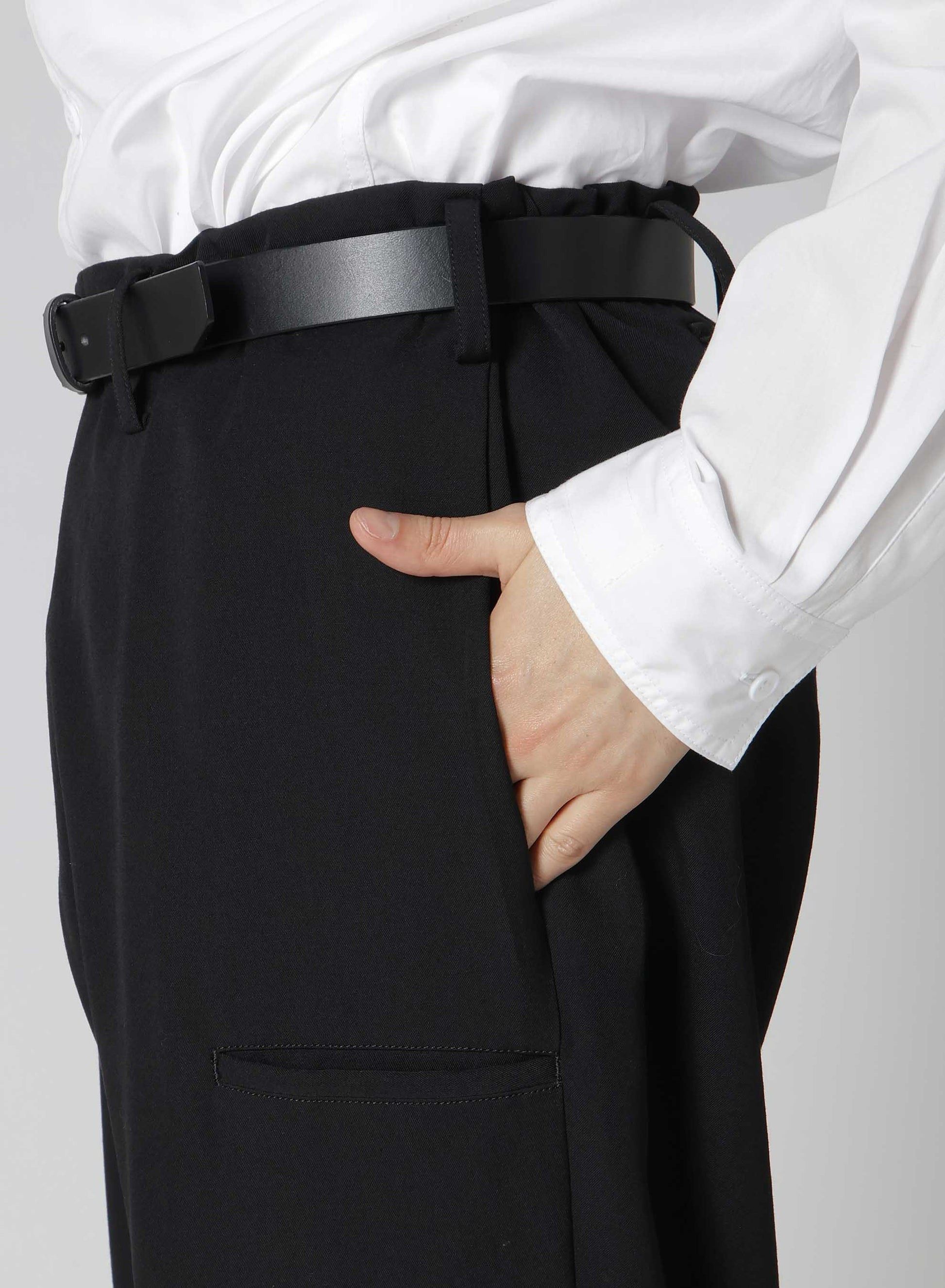 Yohji Yamamoto Yohji Yamamoto Pour Homme Wool SIDE 3ST TUCK PANTS TrouserS Size US 30 / EU 46 - 11 Thumbnail