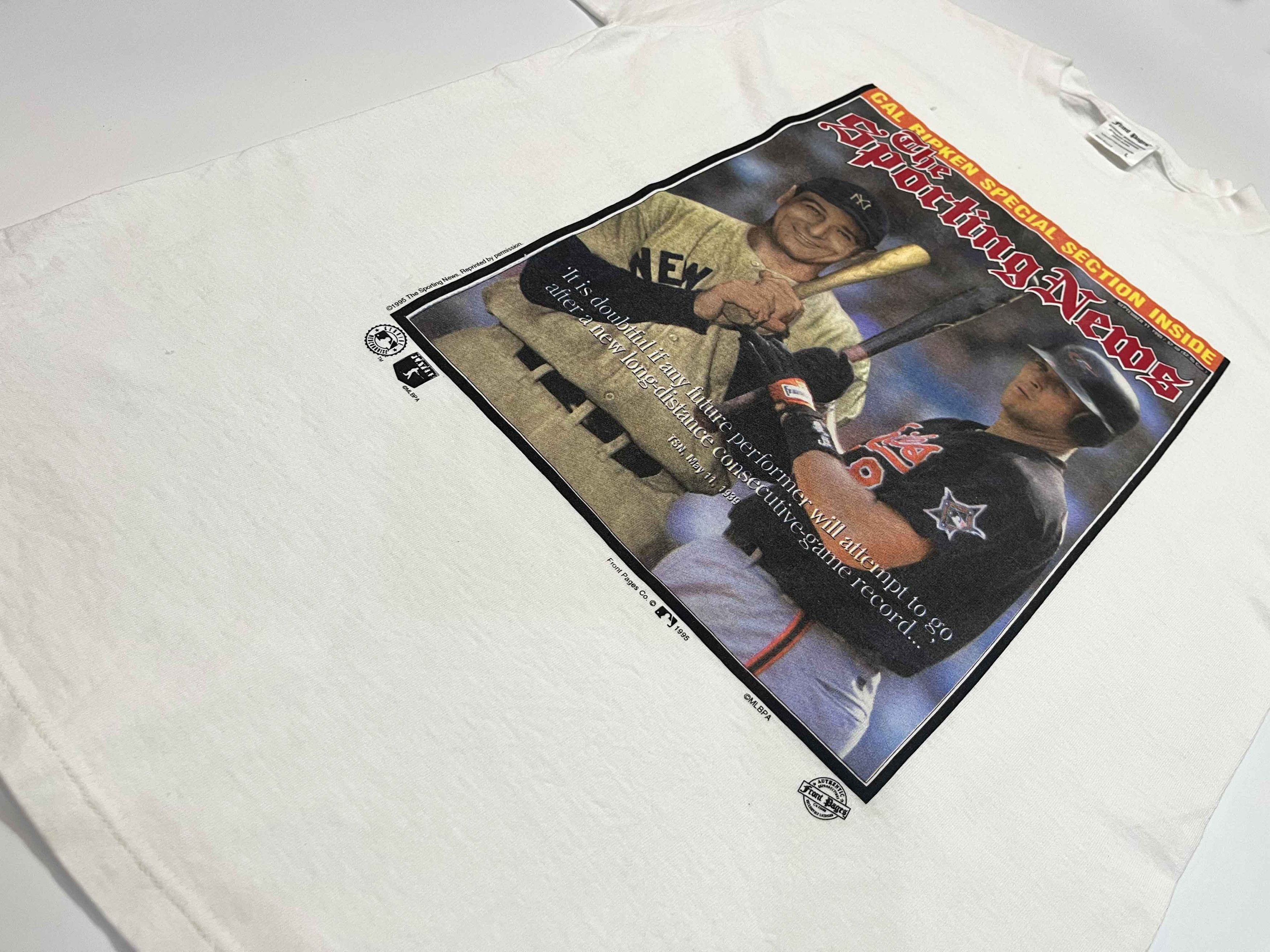 MLB Vintage Front Pages 1995 MLB Cal Ripken Orioles T-Shirt Size US L / EU 52-54 / 3 - 5 Thumbnail