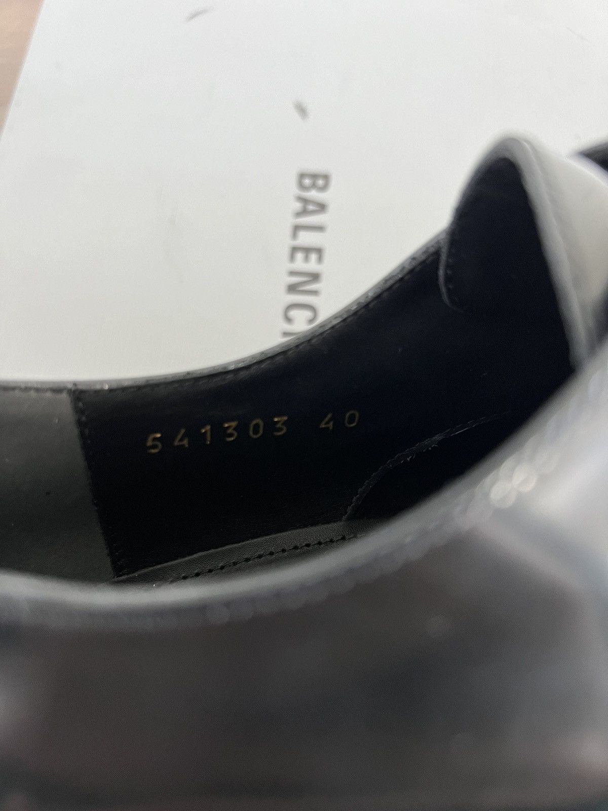 Balenciaga *SAMPLE* Balenciaga Square Toe Derby 40 Size US 7 / EU 40 - 9 Thumbnail