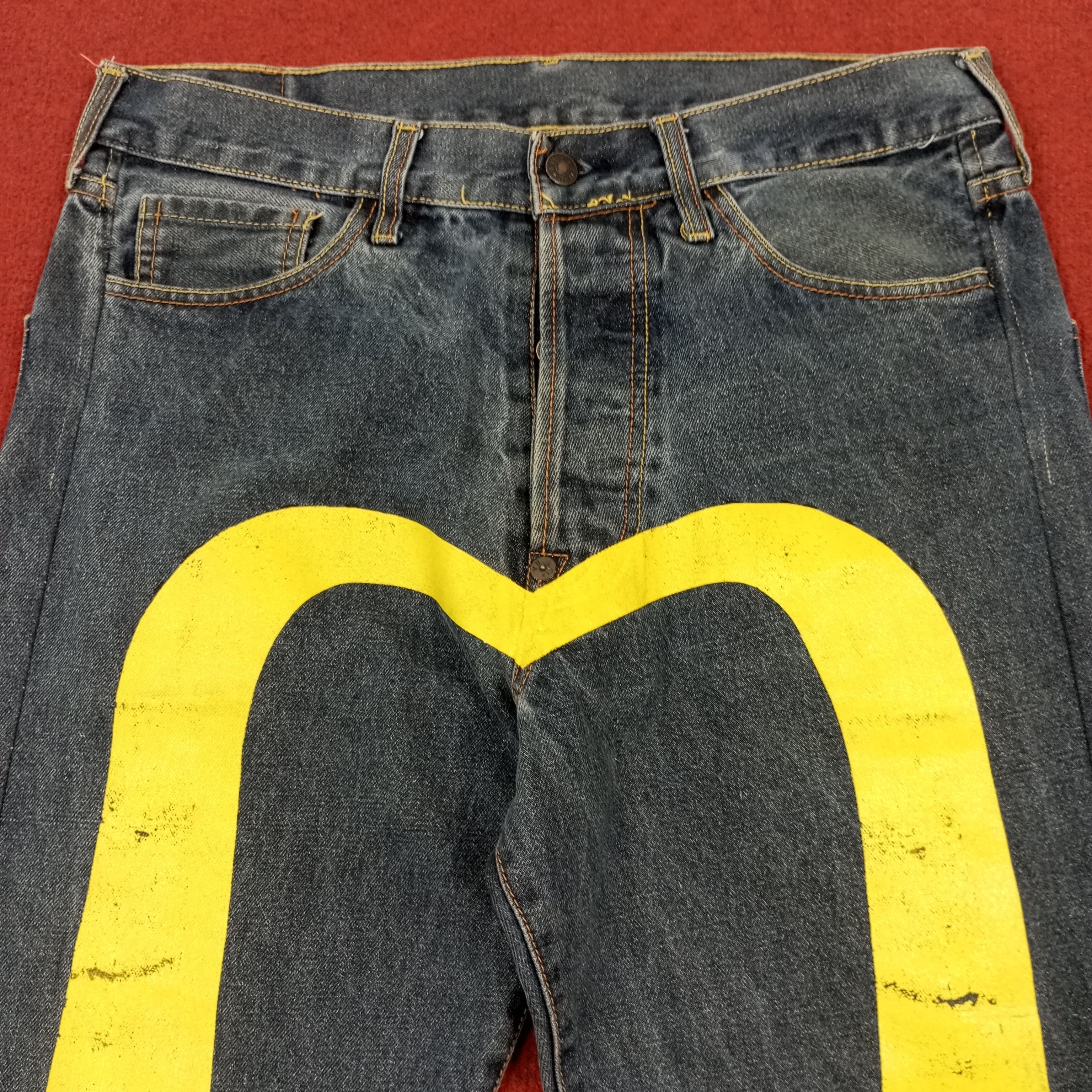 Japanese Brand Evisu Japanese Brand Fashion Style Custom Daicock jeans Size US 33 - 2 Thumbnail