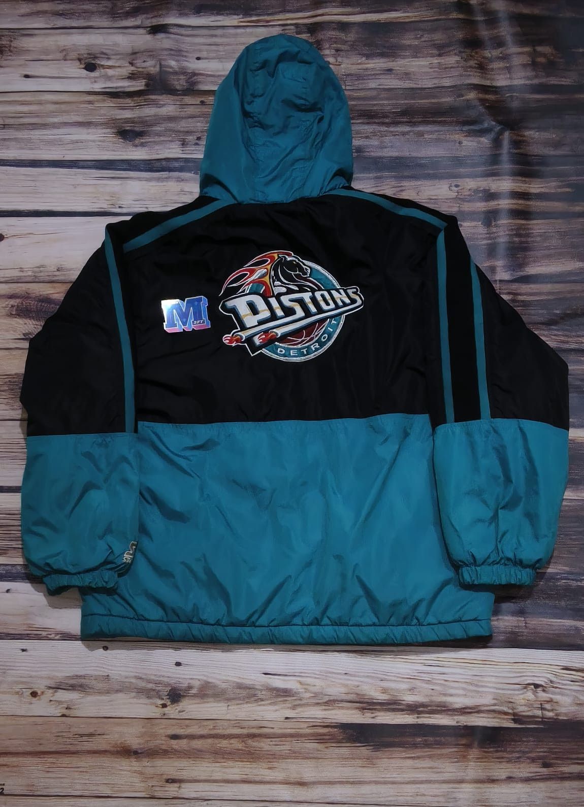Starter Vintage Starter Detroit Pistons Jacket Size US L / EU 52-54 / 3 - 1 Thumbnail