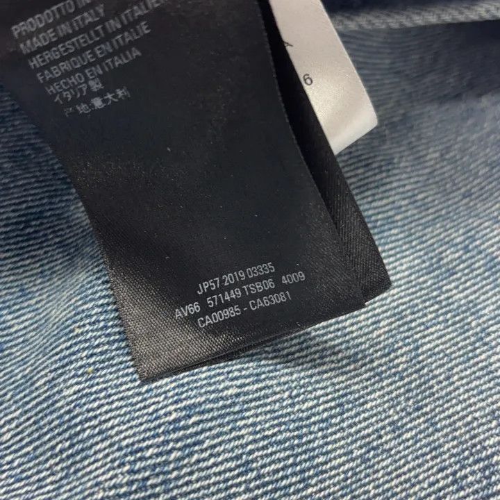 Balenciaga Balenciaga Light Blue Denim Jacket for Women 0079-2507 Size S / US 4 / IT 40 - 5 Thumbnail