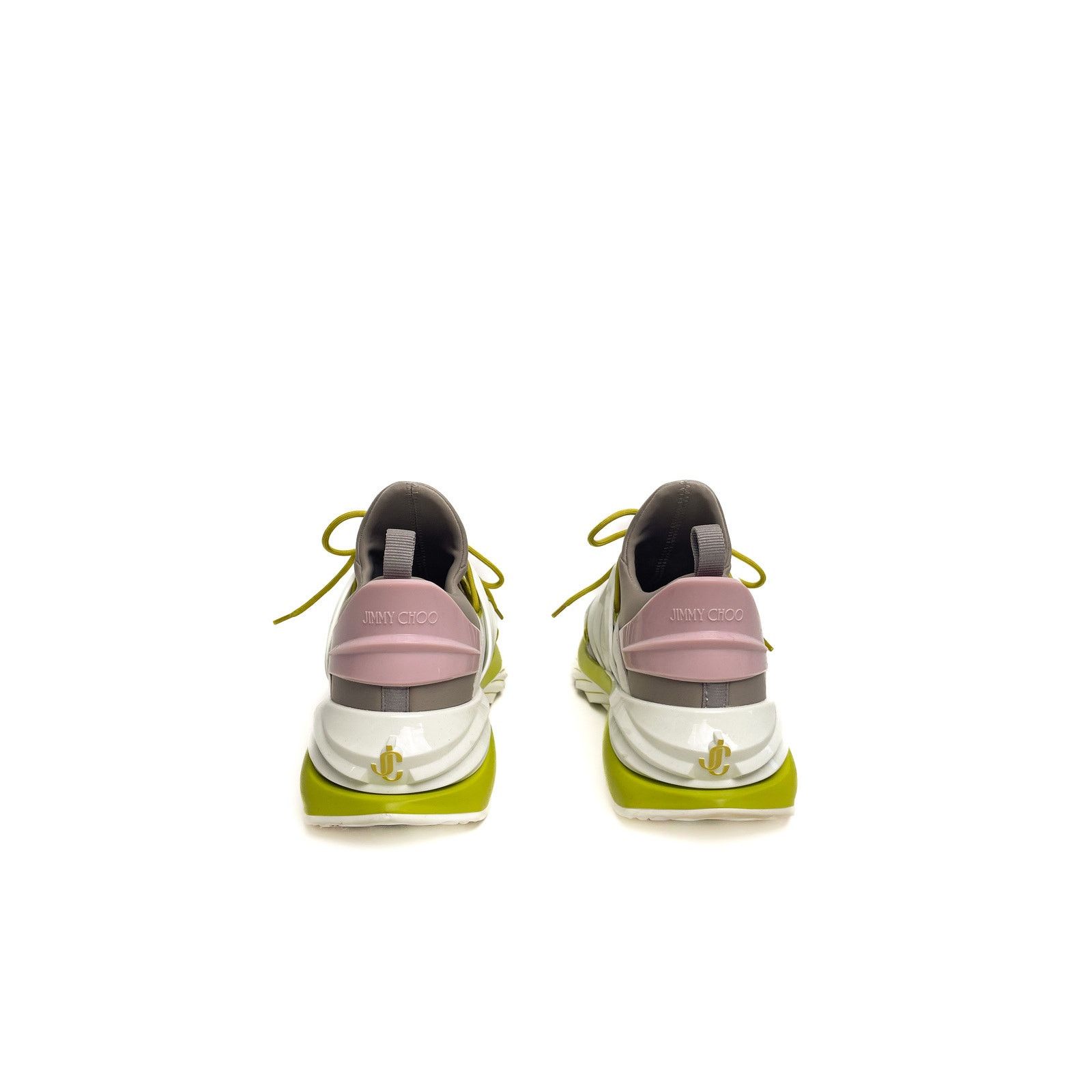 Jimmy Choo Black/White/Green Cosmos Sneakers Size US 12 / IT 42 - 4 Thumbnail