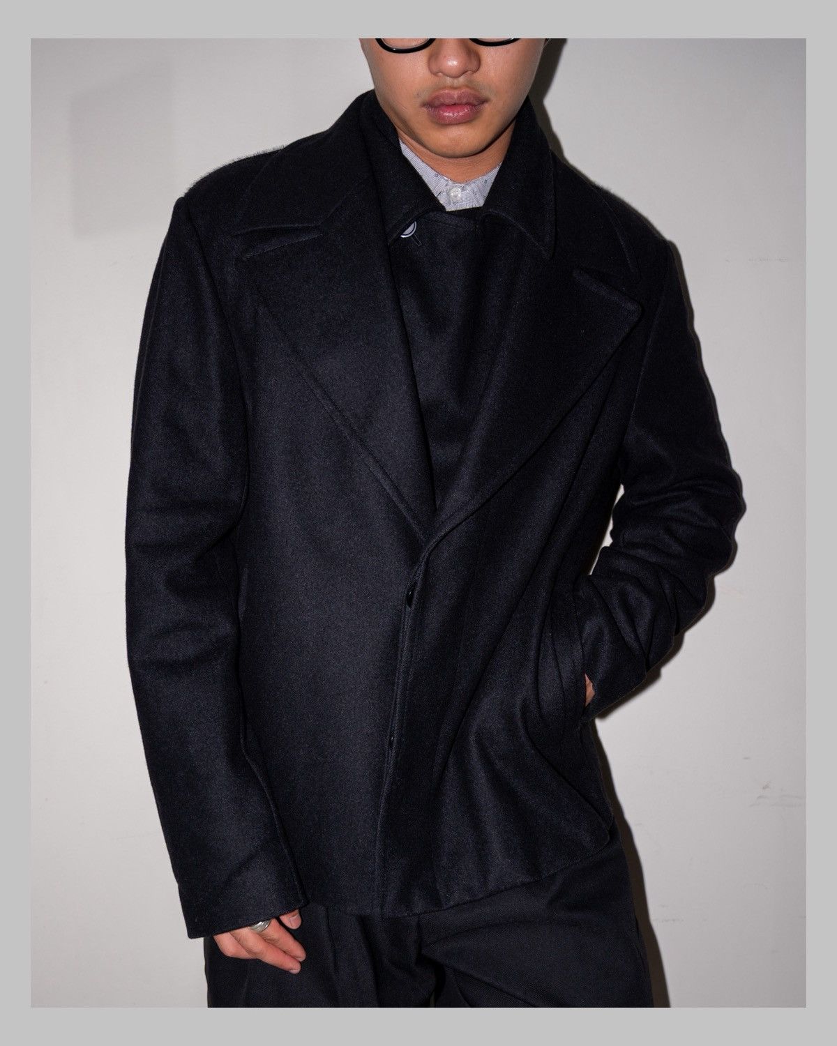 Emporio Armani Emporio Armani FW14 pony hair detachable collar crop jacket Size US L / EU 52-54 / 3 - 3 Thumbnail