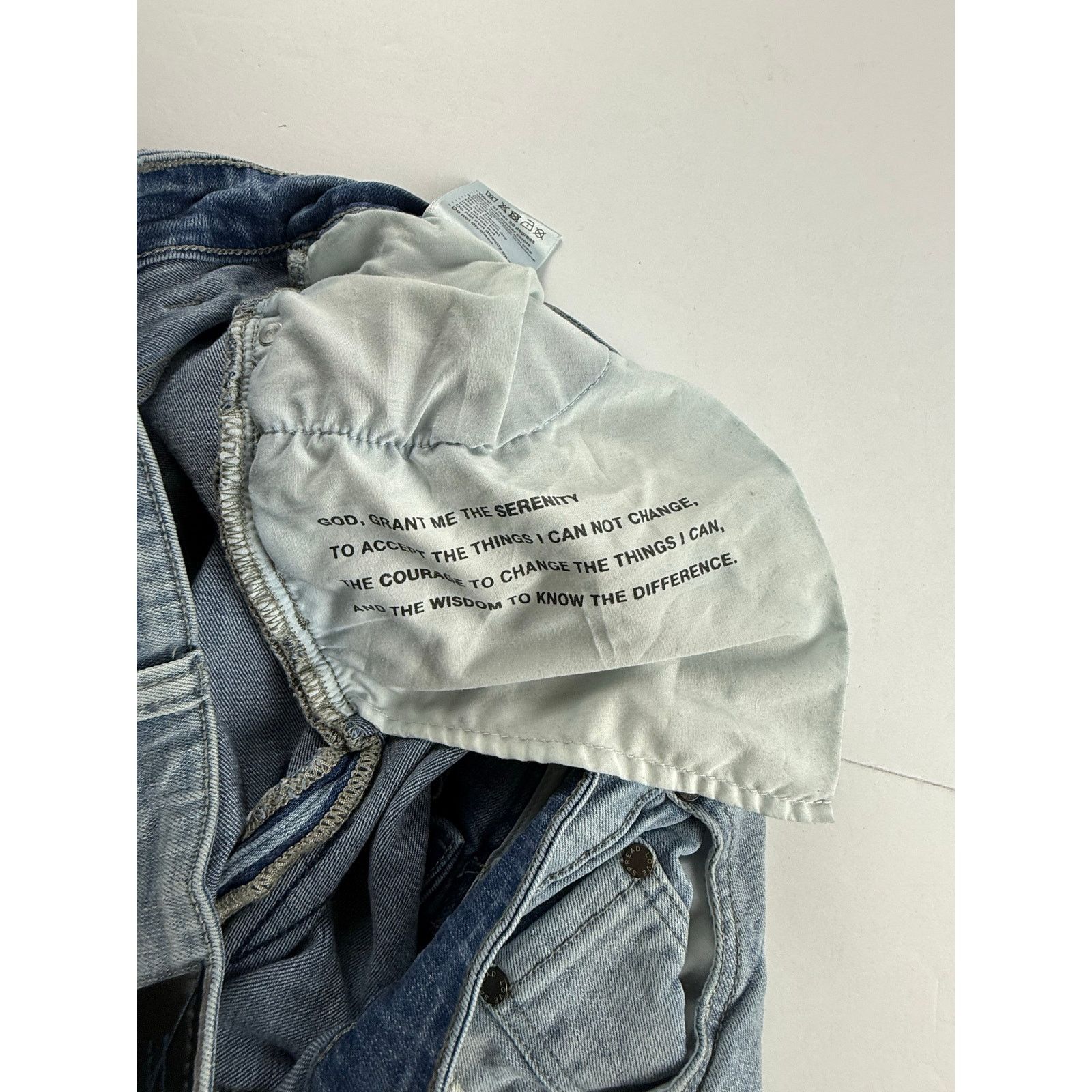 SERENEDE Serenede Patchwork Denim Jeans - 34x32 - Excellent! Size US 34 / EU 50 - 8 Thumbnail