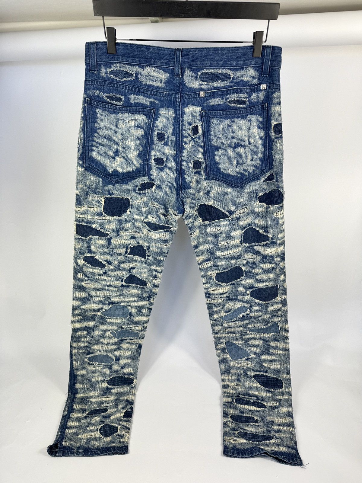 Givenchy BY MATHEW WILLIANS DISTRESSED SLIM FIT JEANS Size US 34 / EU 50 - 2 Thumbnail