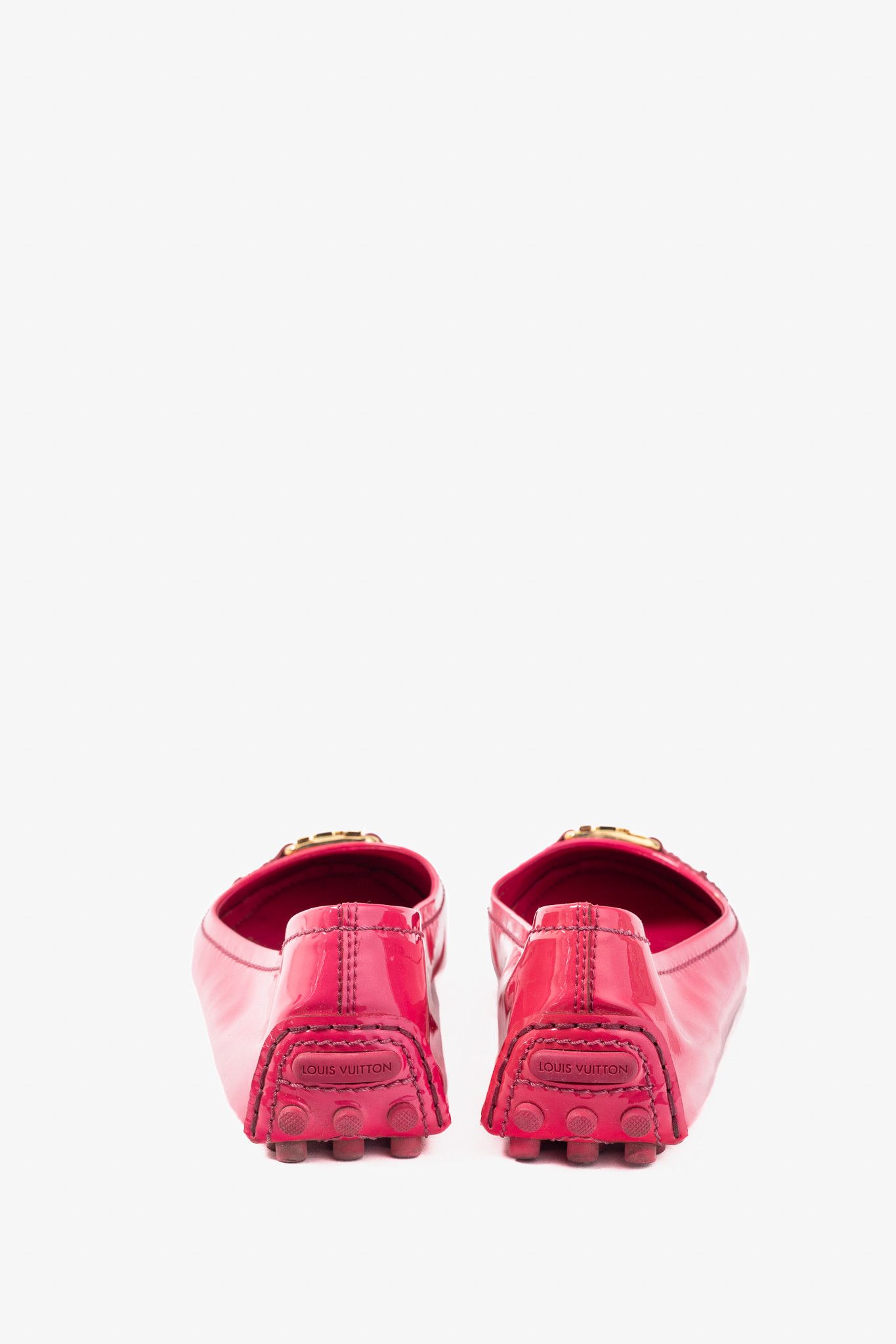 Louis Vuitton Louis Vuitton Rose Pop LV Oxford Patent Ballerina Flats Size US 8.5 / IT 38.5 - 4 Thumbnail