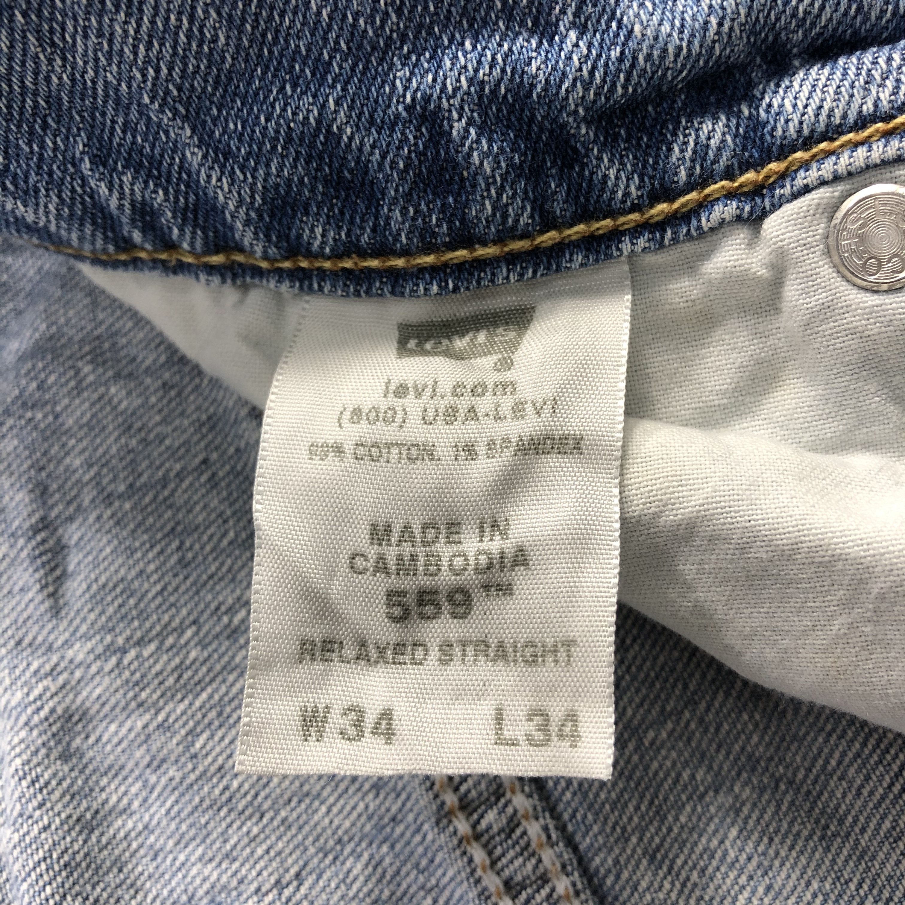 Levi's Vintage Levi's 559 Jeans Faded Blue Denim KJ1092 Size US 34 / EU 50 - 12 Thumbnail