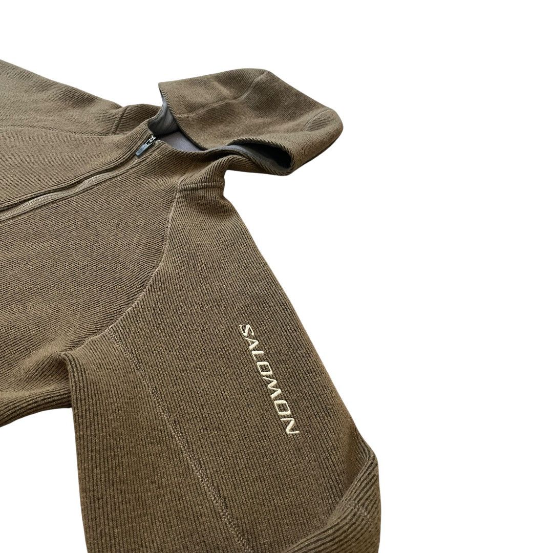 Salomon VINTAGE Salomon Wool Fleece Lined Hooded Zip Up Jacket 2006 Size US M / EU 48-50 / 2 - 2 Thumbnail