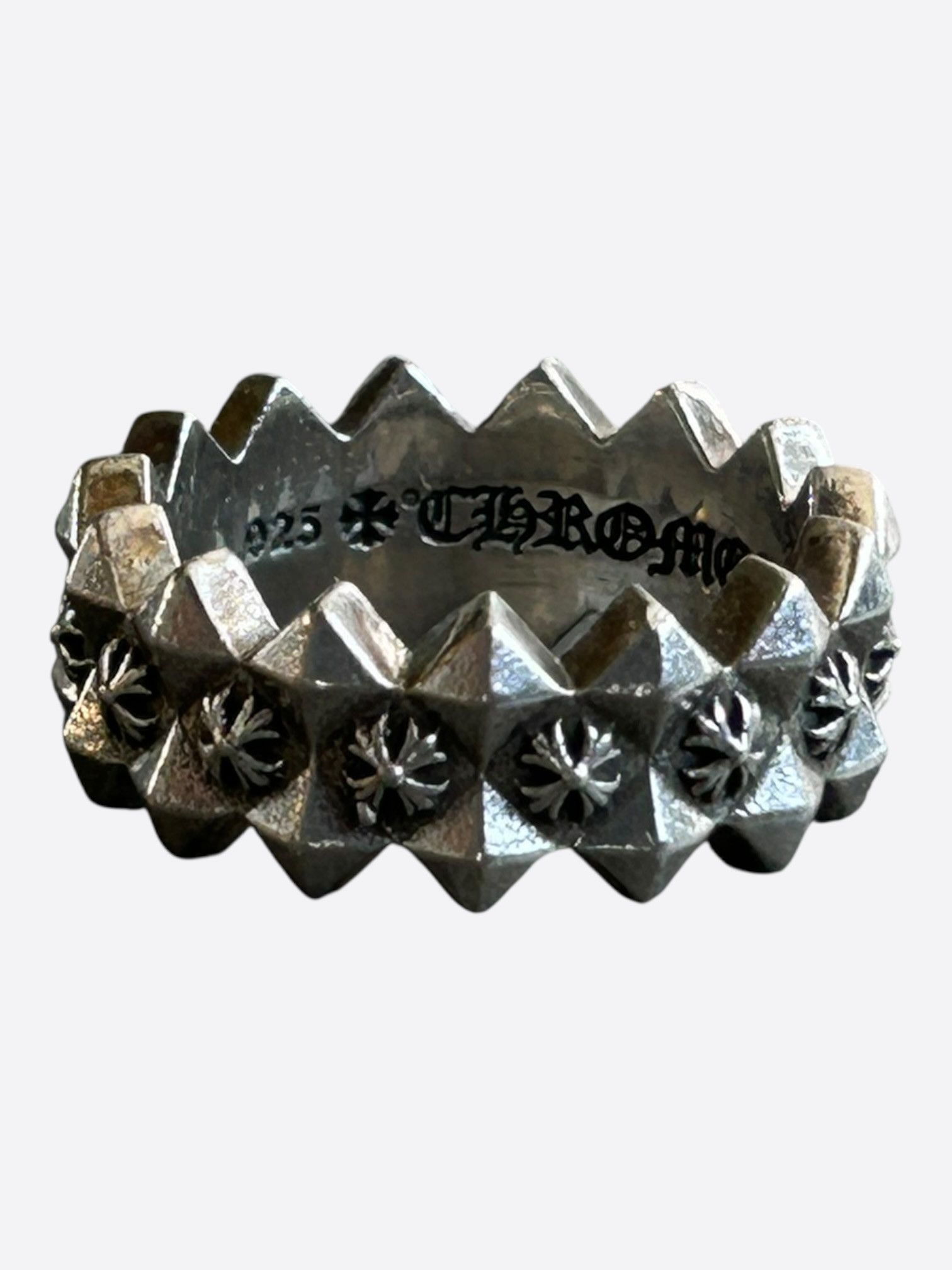 Chrome Hearts Chrome Hearts Silver Pyramid Plus Ring Size ONE SIZE - 3 Thumbnail