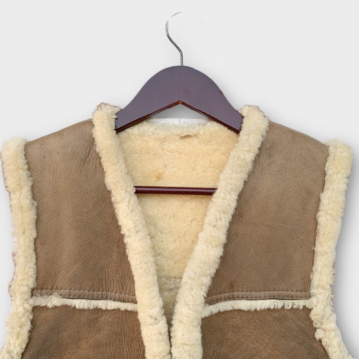 Vintage Vintage Handcrafted By Homestead Sheepskin Sherling Vest Size US S / EU 44-46 / 1 - 6 Thumbnail