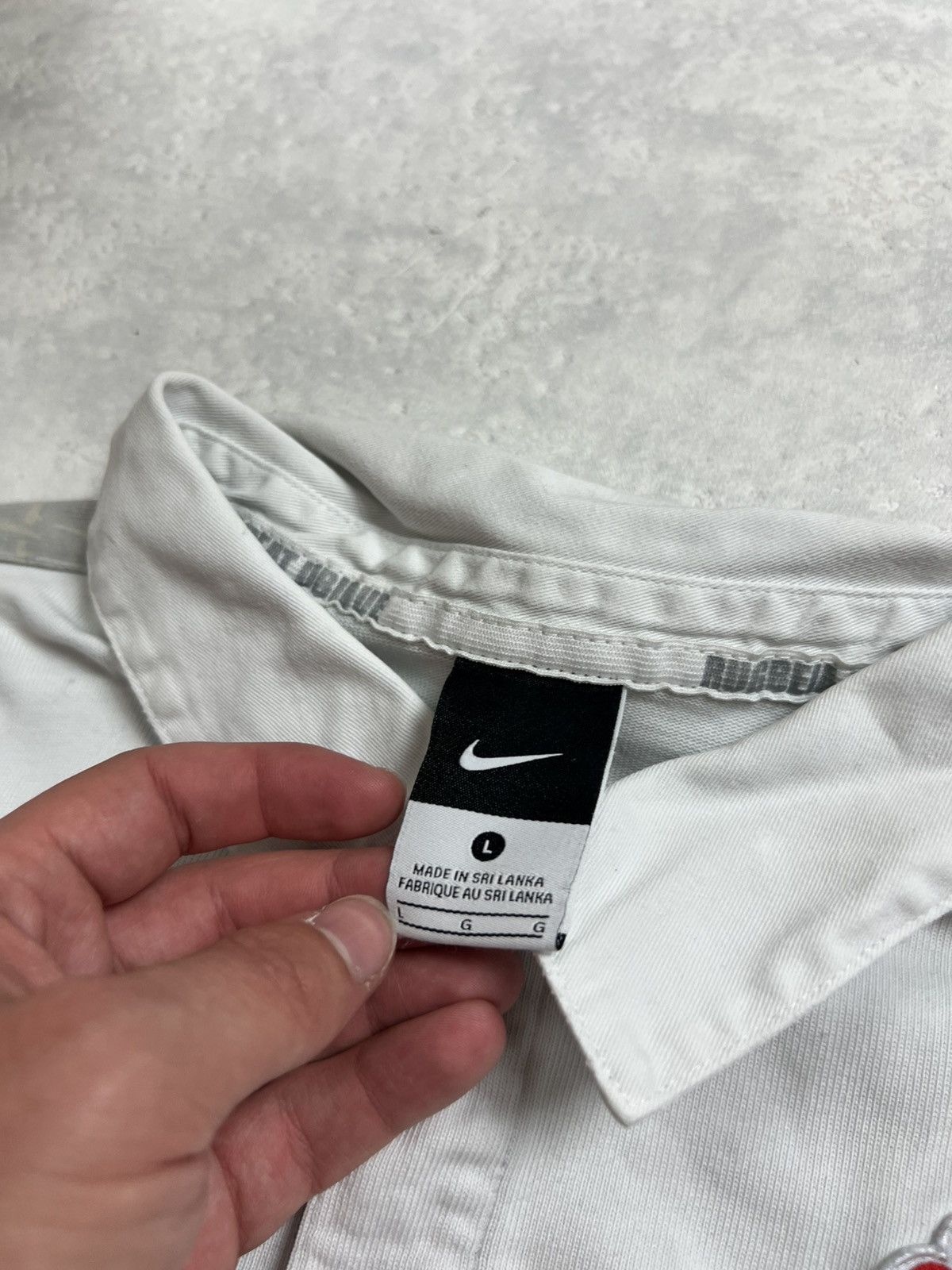 Nike 00s Nike England Swoosh Vintage Y2K Rugby Longsleeve Polo Size US L / EU 52-54 / 3 - 7 Thumbnail