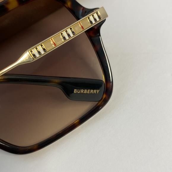 Burberry BURBERRY BE4324 B 4324 ISABELLA Square Brown Sunglasses","de Size ONE SIZE - 2 Thumbnail