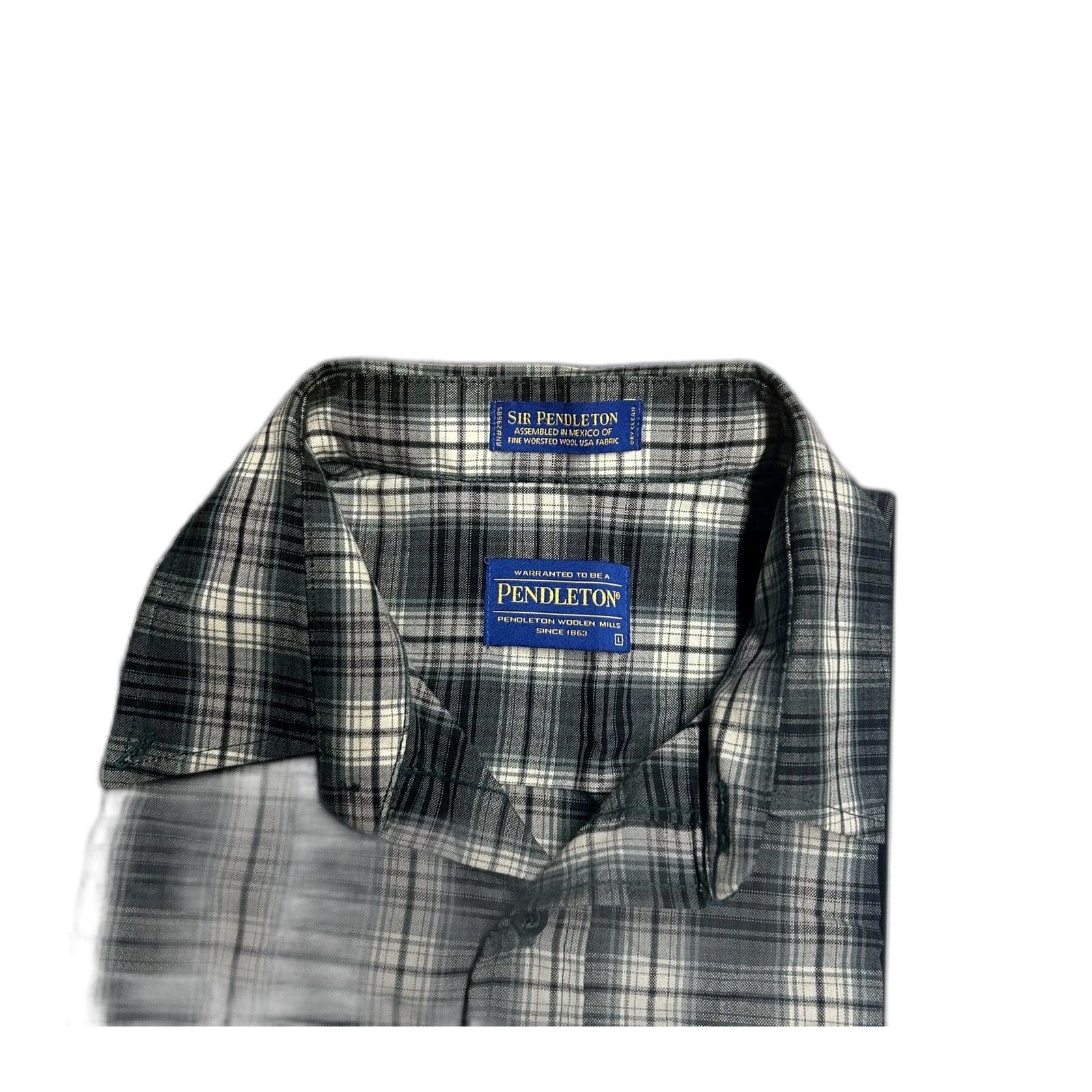 Pendleton Sir Pendleton Men's Virgin wool Mens Large Green Button Long Size US L / EU 52-54 / 3 - 1 Thumbnail