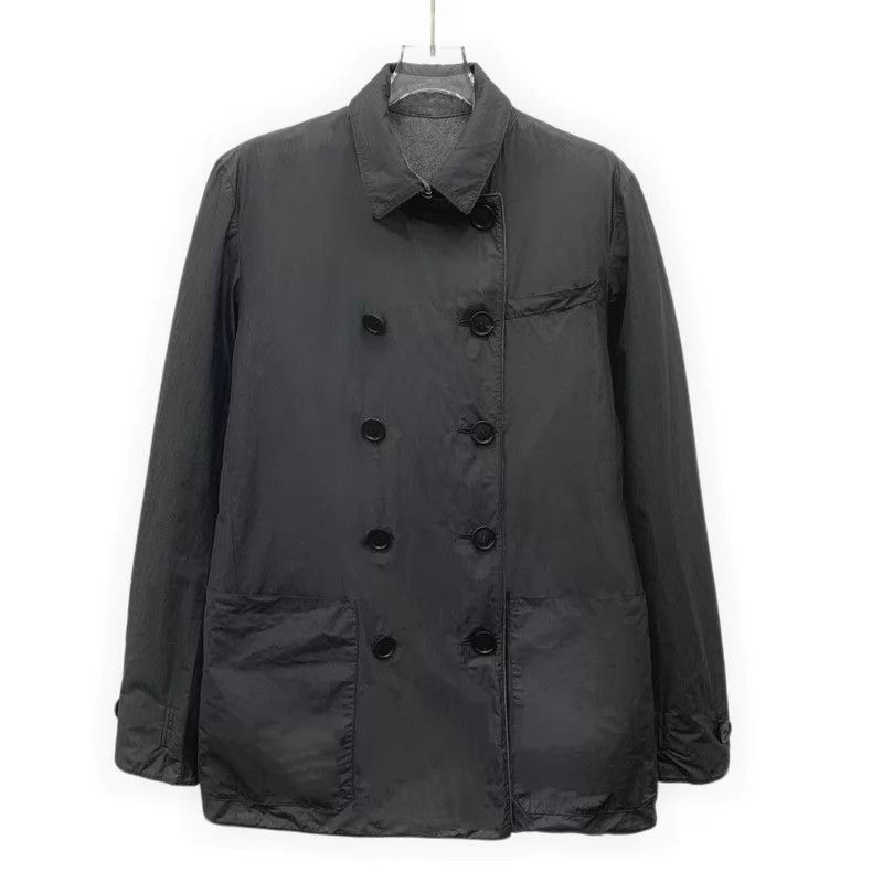 Dior Dior Dark gray wool lapel double-breasted long-sleeved dou Size US S / EU 44-46 / 1 - 3 Thumbnail