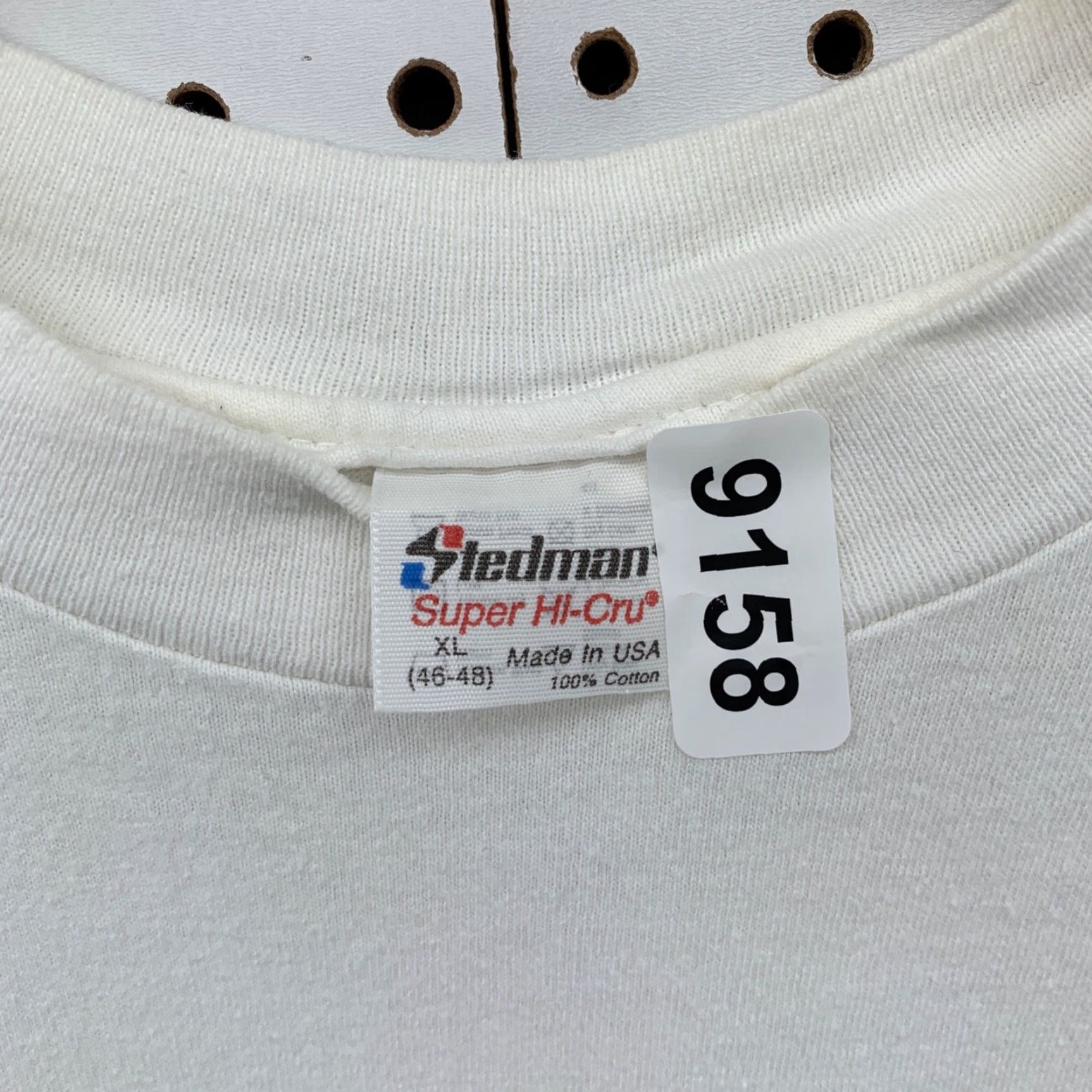 Vintage Vintage Notre Dame White T-Shirt - Stedman, 80s, Large, Mens, Short Sleeve, Crew Neck, Single Stitch, Logo, University Spirit Size US L / EU 52-54 / 3 - 6 Thumbnail