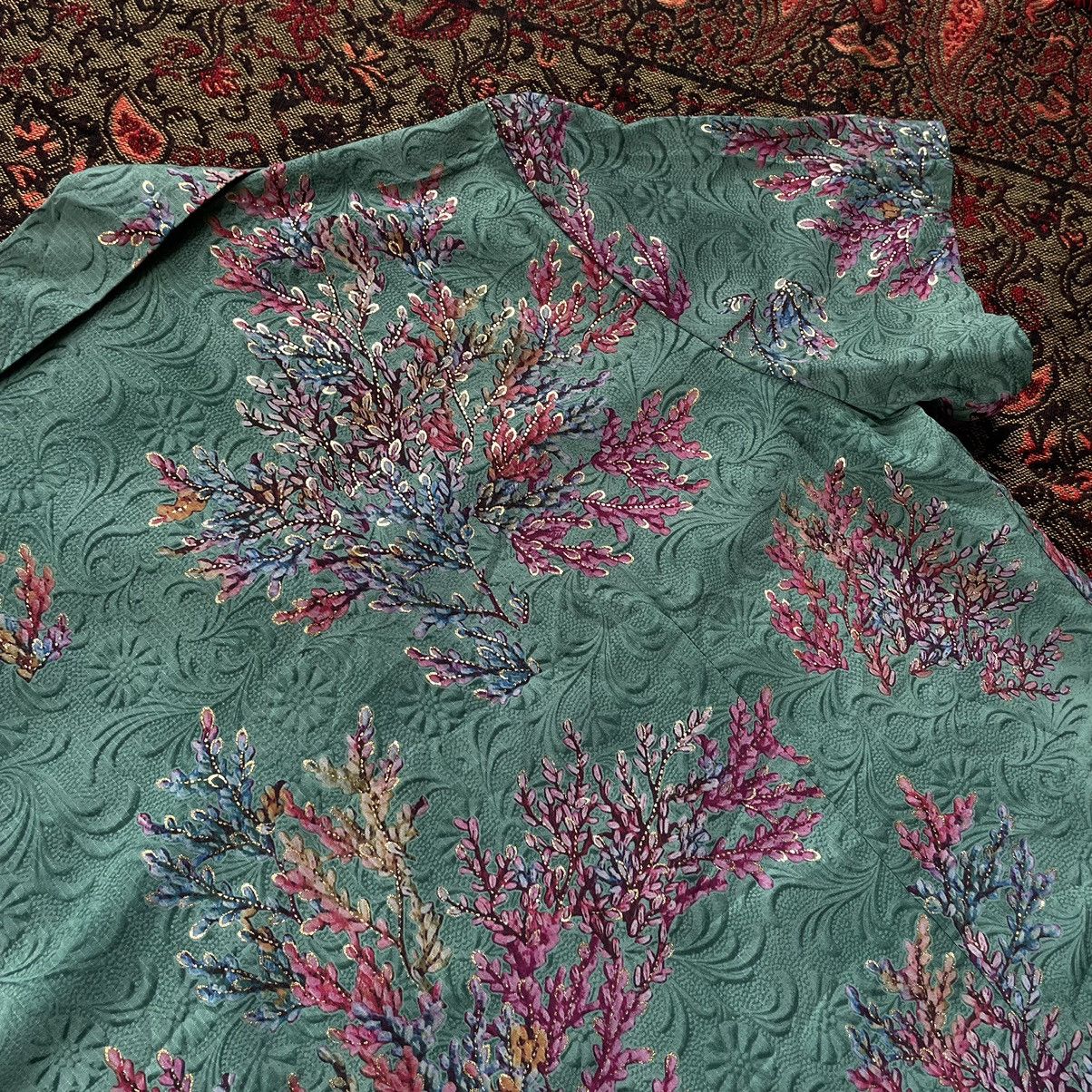 Seditionaries × semanticdesign Japanese OPV Floral Silky Shirt Size US M / EU 48-50 / 2 - 5 Thumbnail