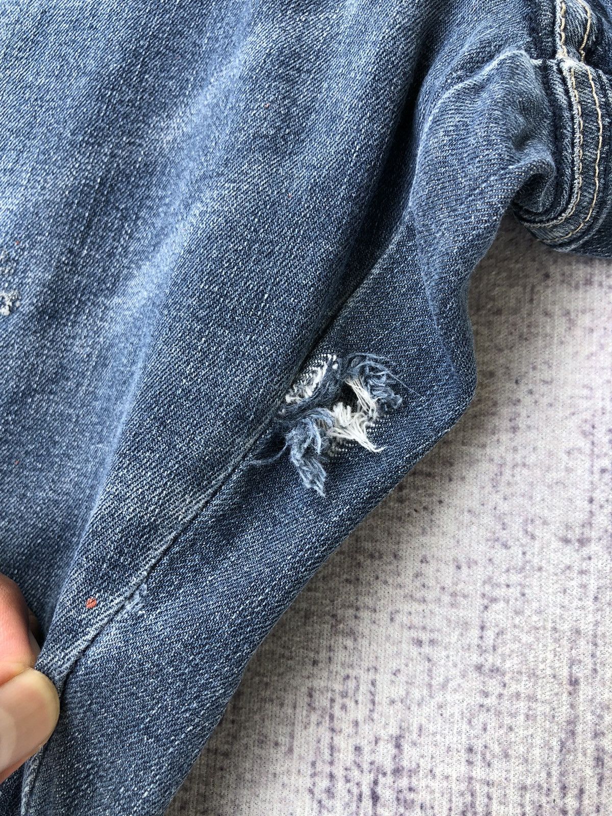 Jean × Vintage Vintage Distressed Jeans Bush Pocket/Cargo pants Size US 30 / EU 46 - 11 Thumbnail