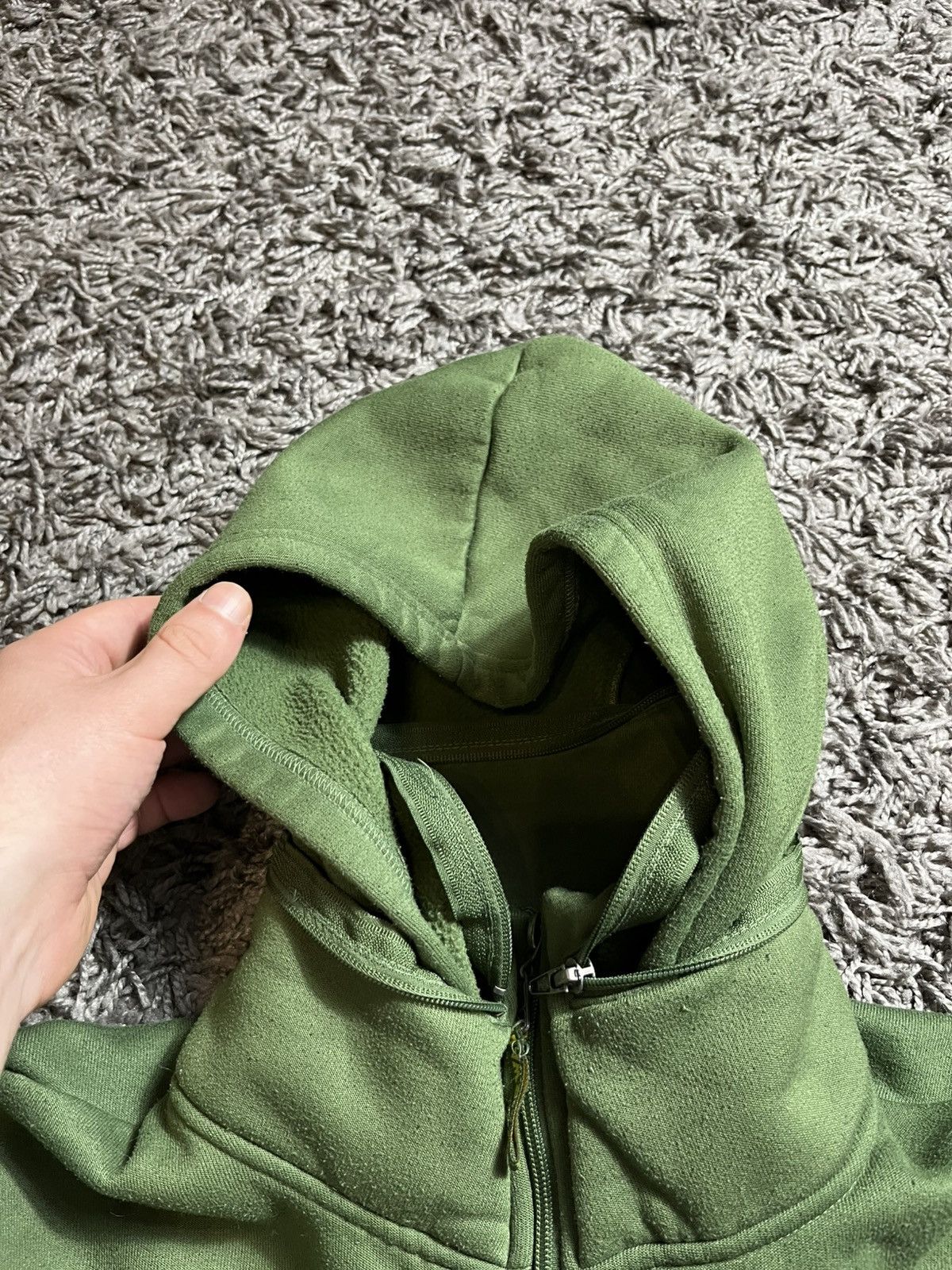 Airwalk AIRWALK Y2K BASIC COTTON GREEN HOODIE MILITARY STYLE Size US M / EU 48-50 / 2 - 4 Thumbnail