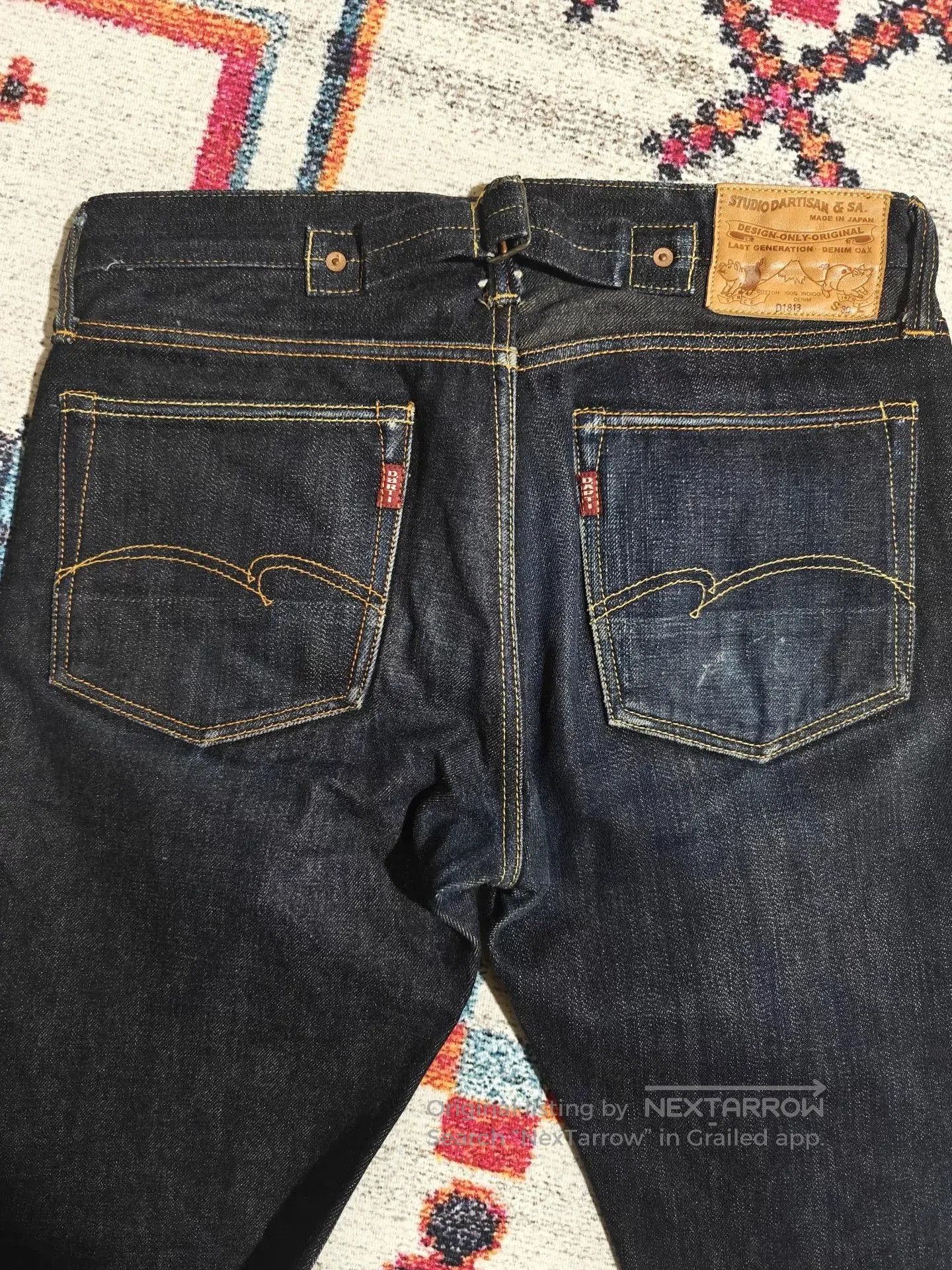 Studio D'Artisan Studio D'Artisan D1813 Slim Straight Raw Denim. Size US 30 / EU 46 - 6 Thumbnail