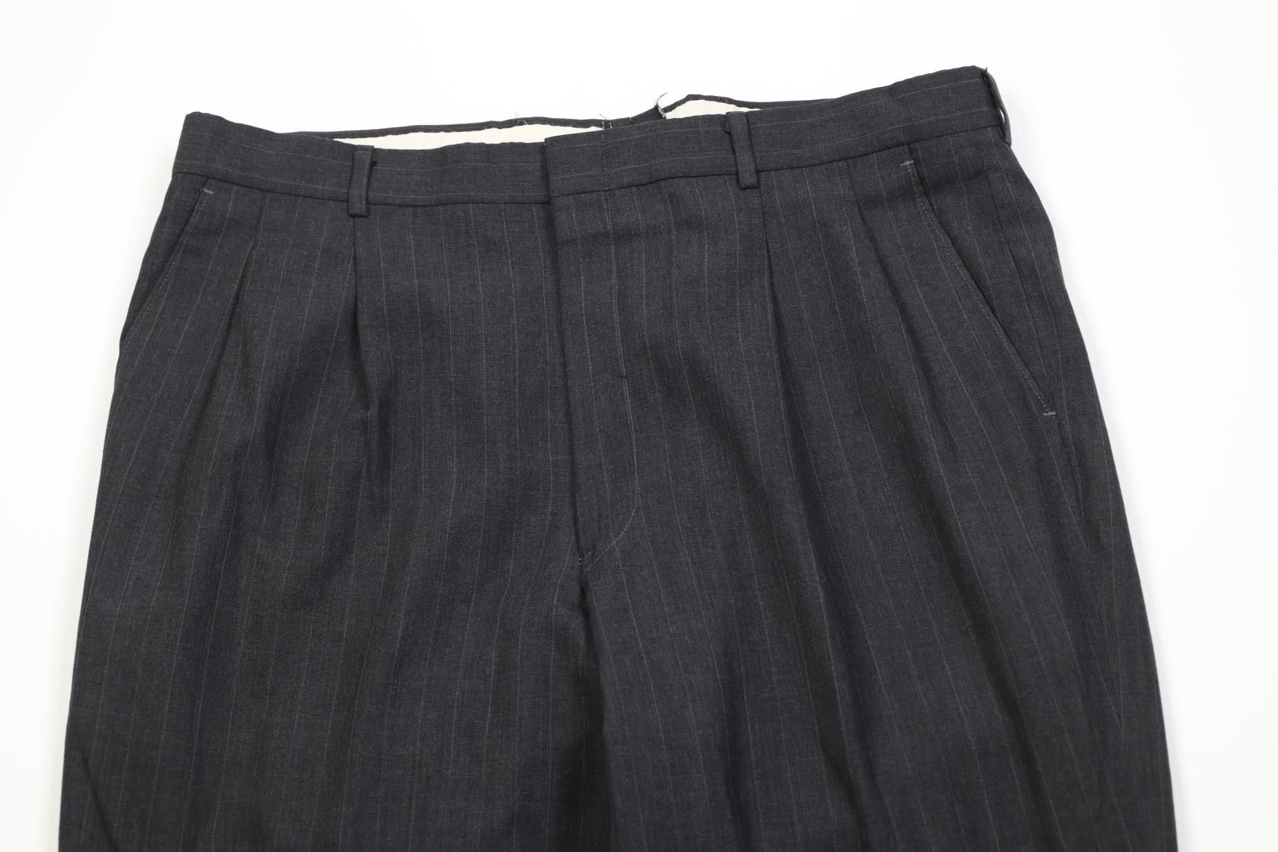 Vintage Vintage 70s Streetwear Pinstriped Wide Leg Chino Pants USA Size US 36 / EU 52 - 2 Thumbnail