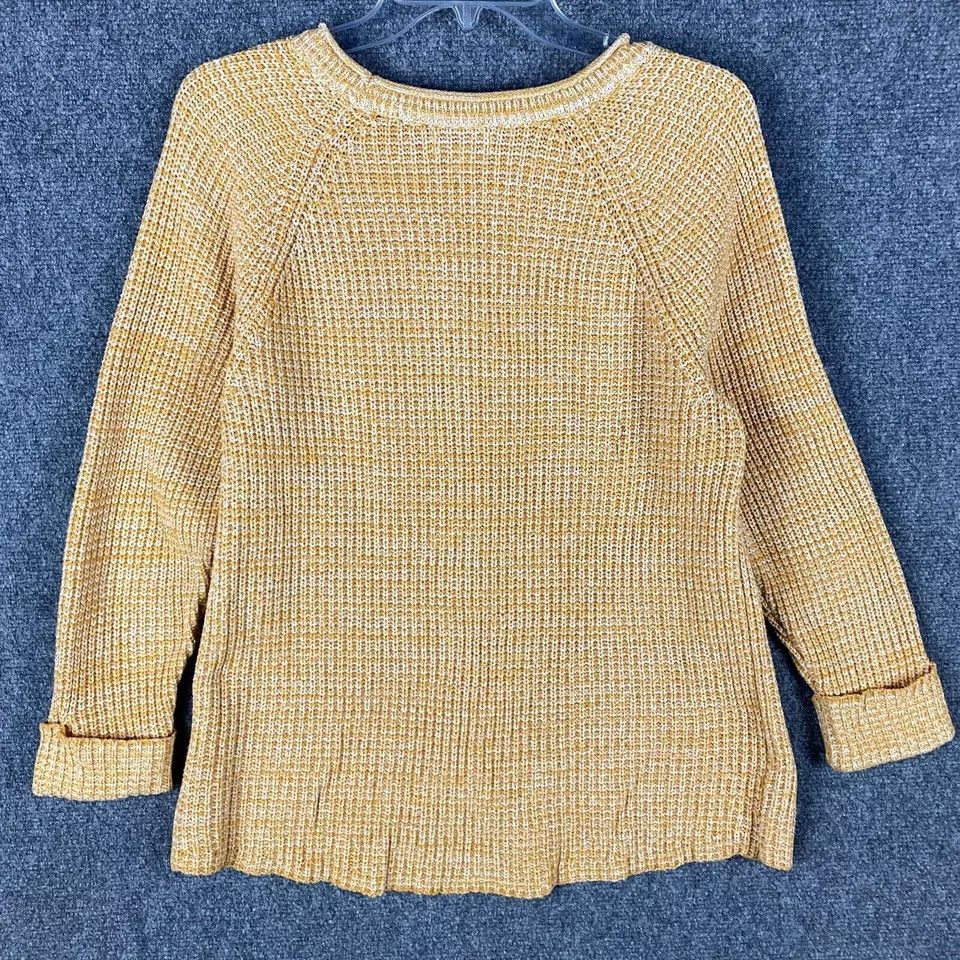 Style & Co Style & Co Sweater Women's Petite Large Knit Yellow PL Size L / US 10 / IT 46 - 6 Thumbnail