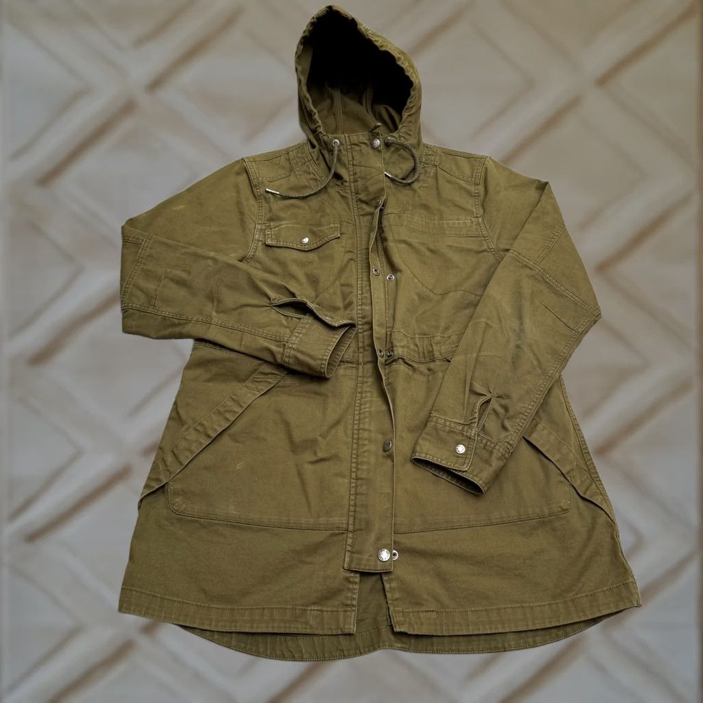 The North Face The North Face Womens Large Green Parka Jacket Hoodie Casual Outdoor Utility Size L / US 10 / IT 46 - 1 Thumbnail