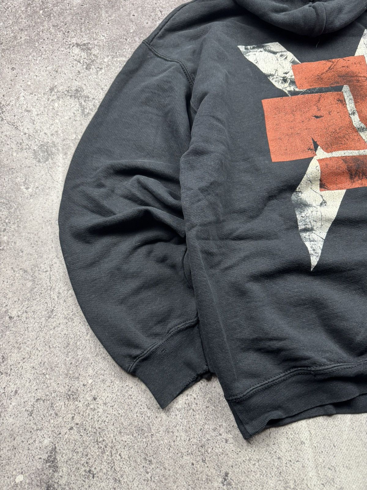 Vintage Rammstein Reise Reise Boxy Hoodie 90s Y2K Metal