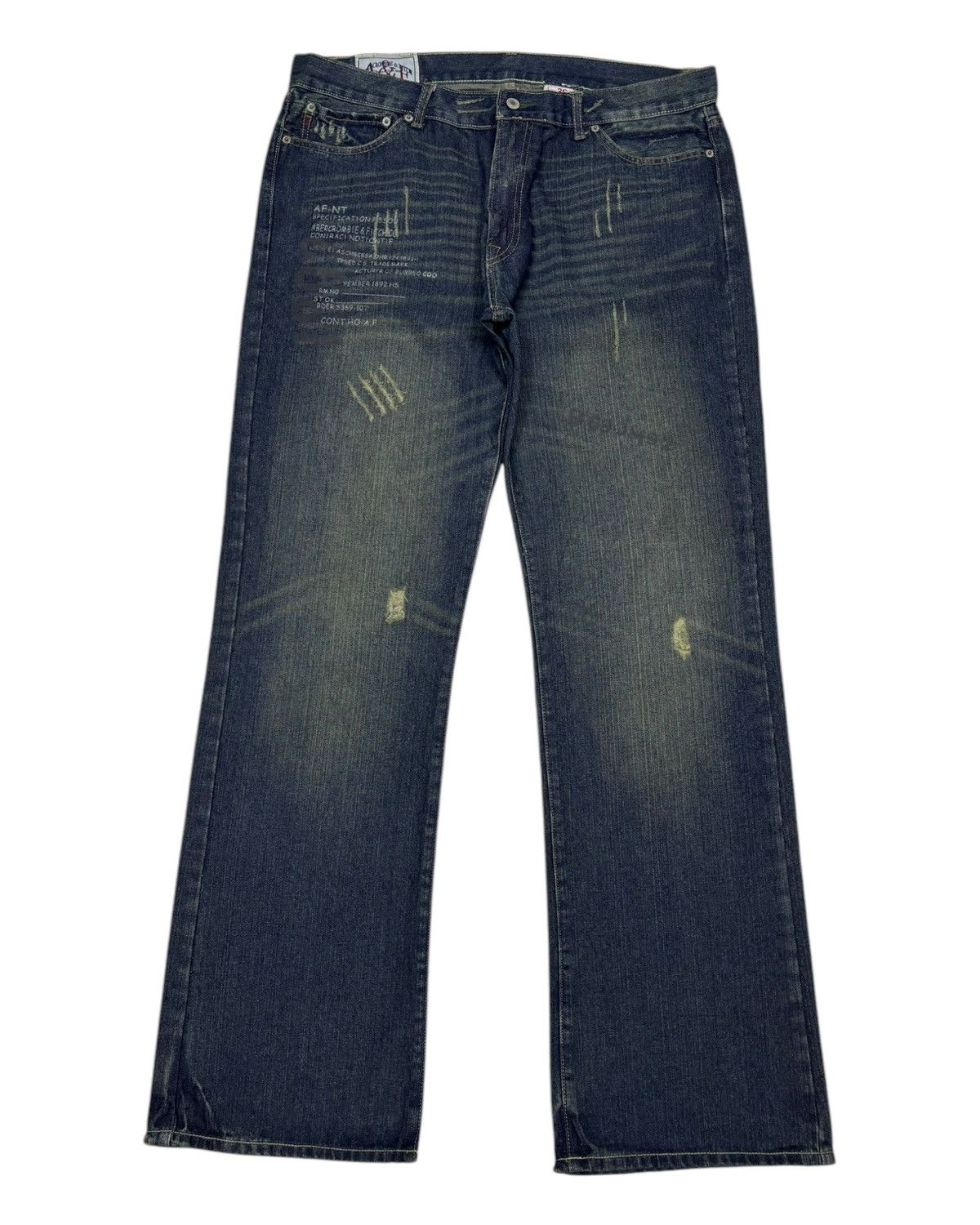 If Six Was Nine BAGGY JEANS STATEMENT DENIM A&F JUNYA WATANABE STYLE FLARED Size US 38 / EU 54 - 8 Thumbnail
