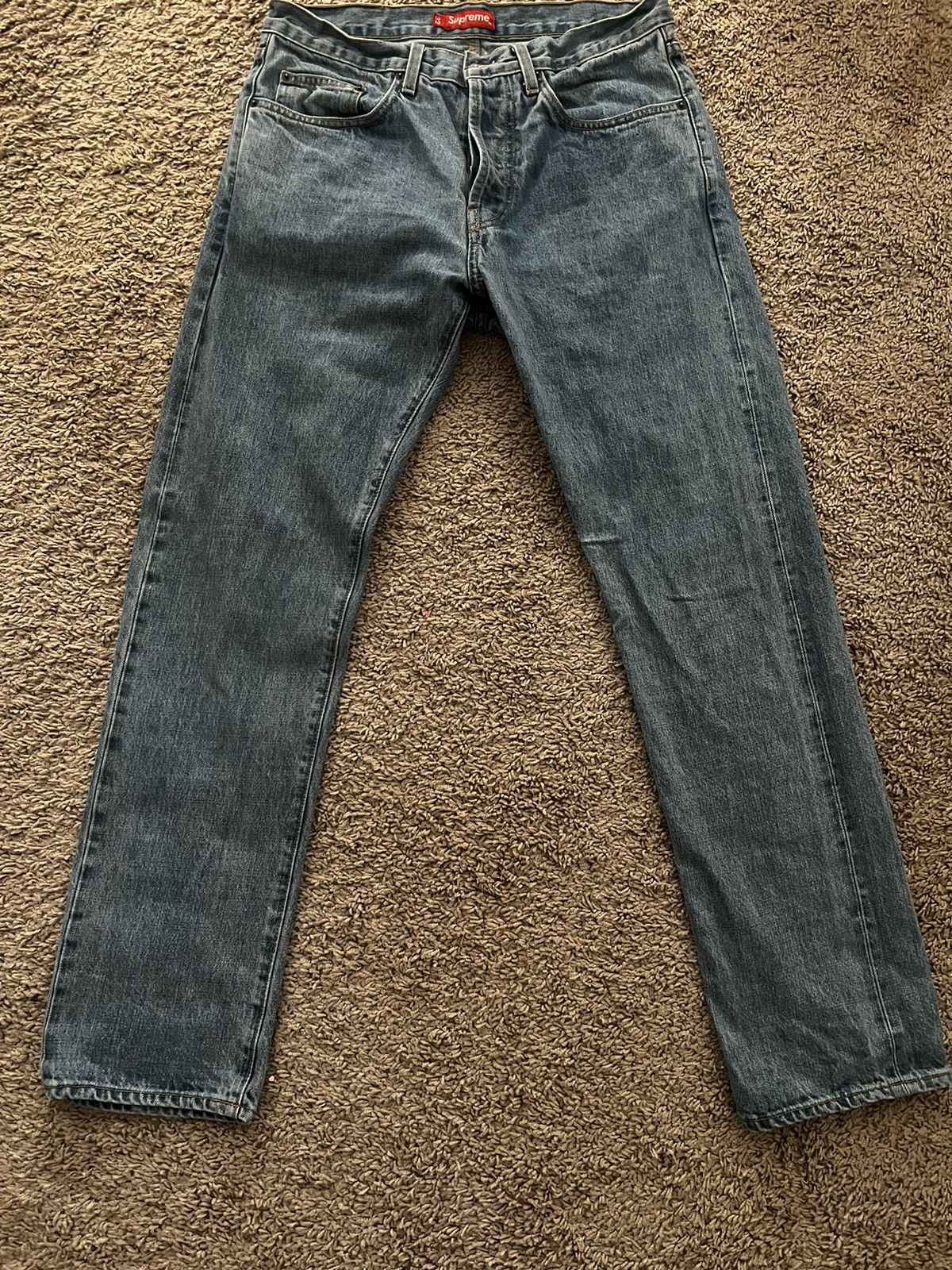 Supreme Supreme Stonewashed Blue Jean M32 Size US 32 / EU 48 - 1 Thumbnail