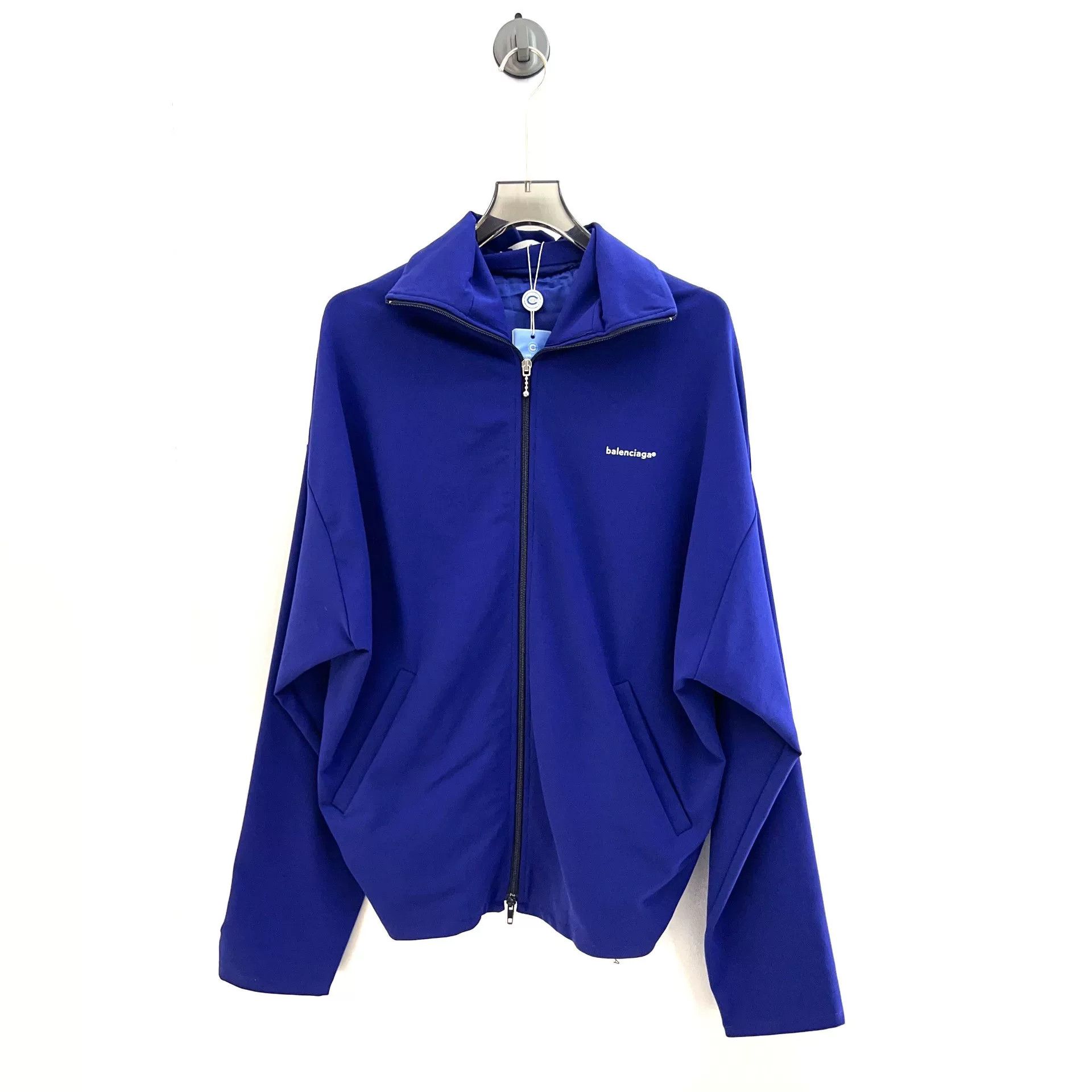 Balenciaga Balenciaga Blue Purple Zip Jacket Size US XL / EU 56 / 4 - 1 Thumbnail