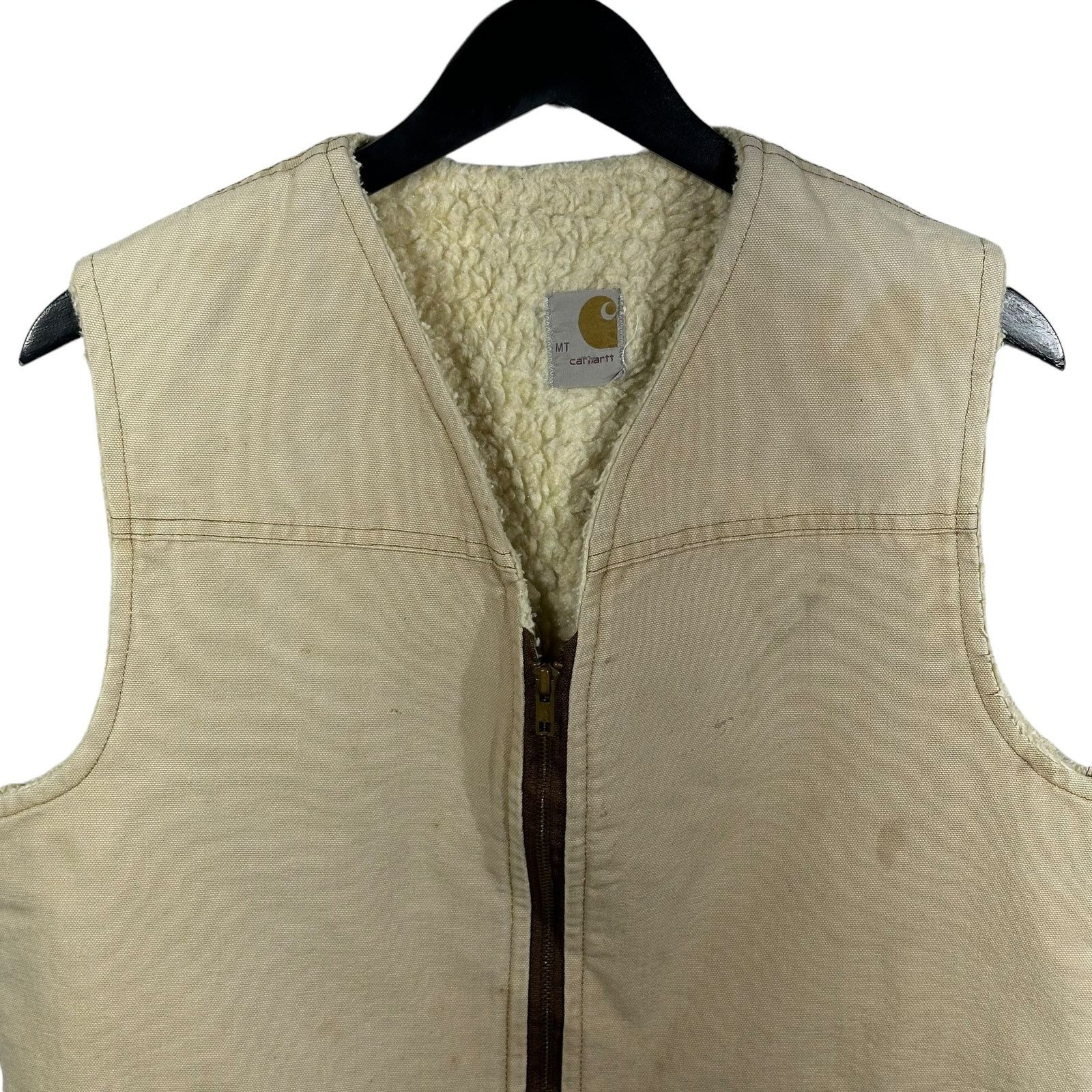 Carhartt Vintage Carhartt Sherpa Lined Full Zip Vest Size US M / EU 48-50 / 2 - 2 Thumbnail