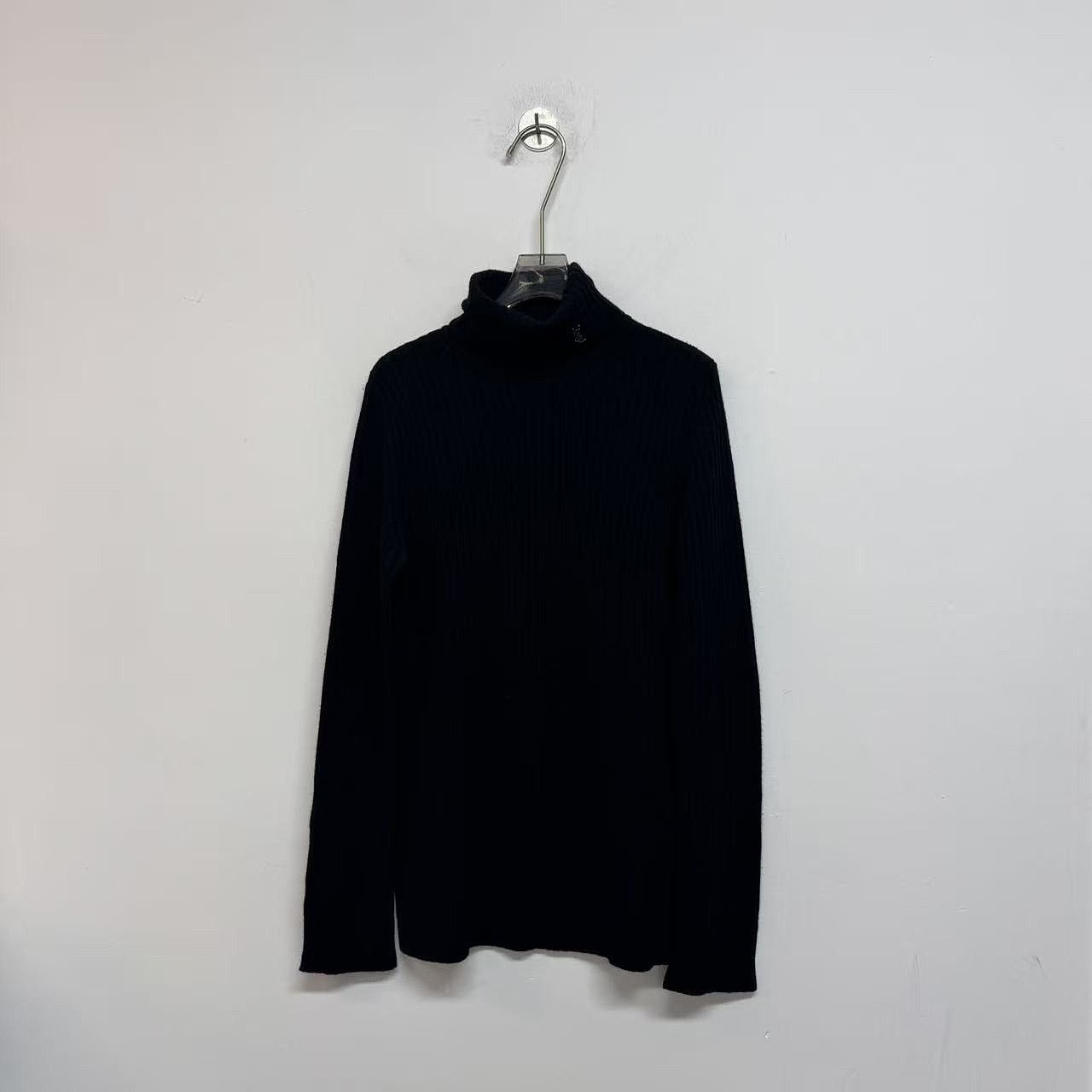 Saint Laurent Paris Saint Laurent Wool Cashmere Turtleneck Sweater Black L Size L / US 10 / IT 46 - 1 Thumbnail