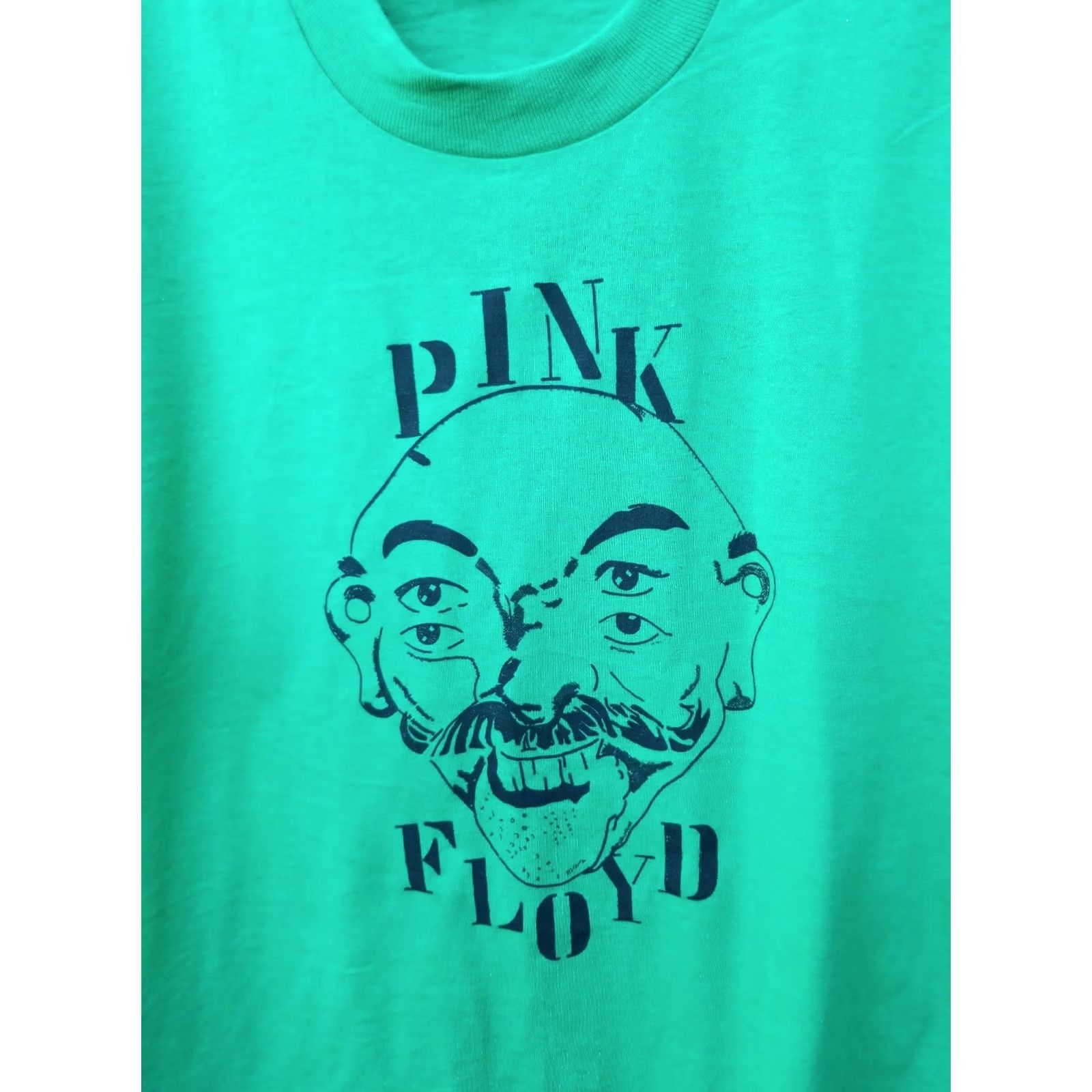 Vintage VINTAGE Pink Floyd RELIC LP ALBUM COVER TOUR CONCERT SHIRT SCREEN STARS LARGE Shirt Mens Green 70s 80s Rock History Graphic Tee Cotton Blend Size US L / EU 52-54 / 3 - 2 Thumbnail