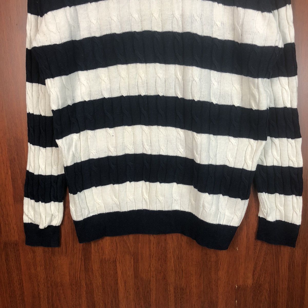 Homespun Knitwear × Solid and Striped Uniqlo Stripe vintage japan Dark Blue Knitwear #7494 Size XL / US 12-14 / IT 48-50 - 6 Thumbnail