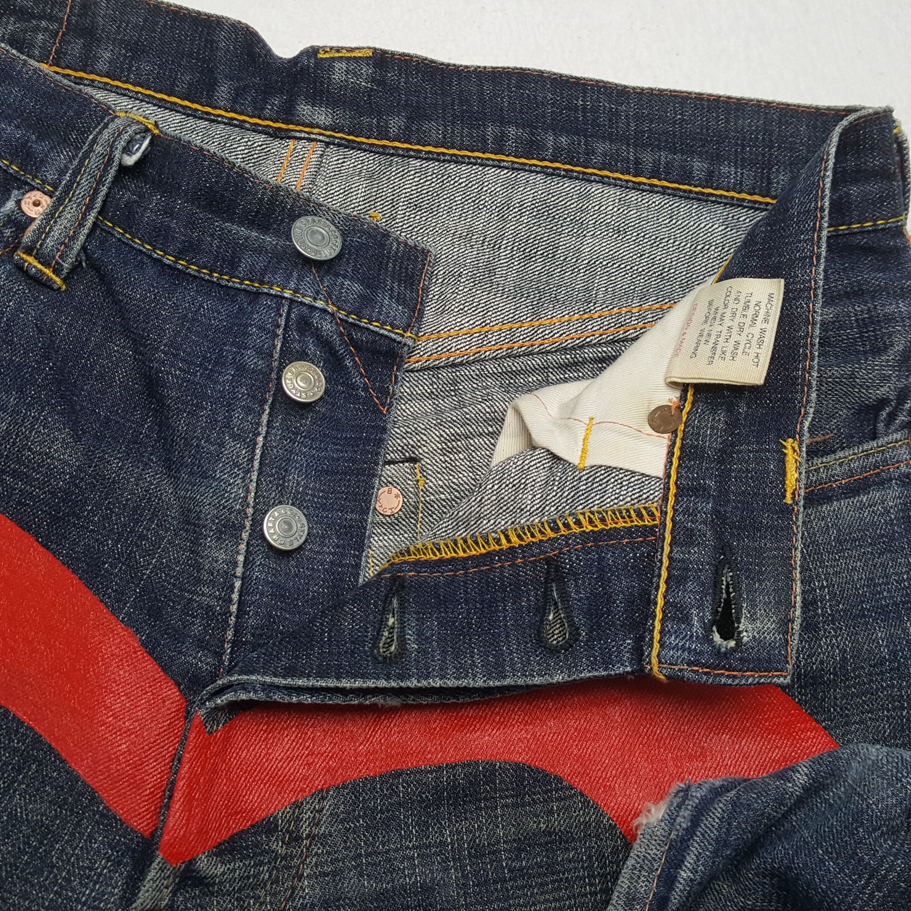Evisu × Japanese Brand × Vintage Vintage EVISU Japanese Brand Daicock Custom Style Jeans Size US 30 / EU 46 - 13 Thumbnail