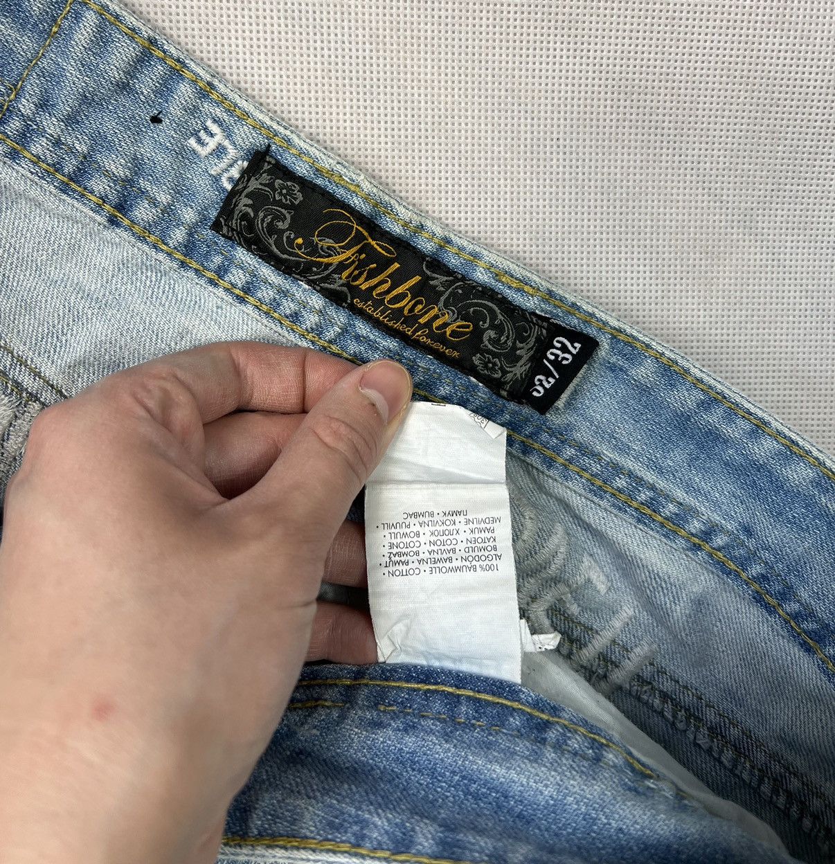 Vintage Pants Fishbone Multi Logo Hip Hop Rap Y2K Love Size US 32 / EU 48 - 3 Thumbnail