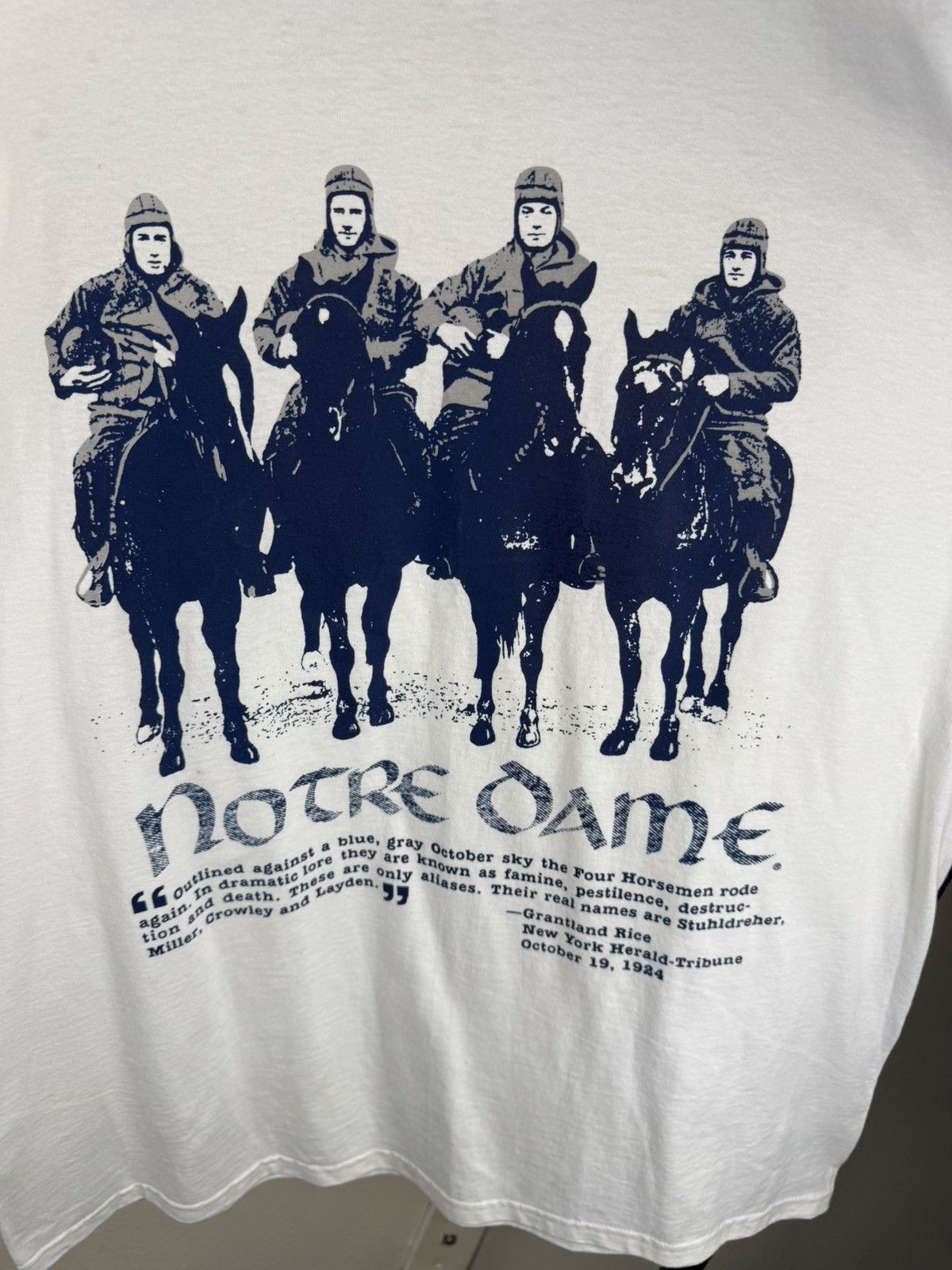Jansport 90’s Deadstock JanSport Norte Dame fighting Irish tee Size US L / EU 52-54 / 3 - 3 Thumbnail