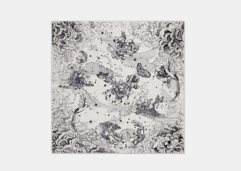 Dior o1w1db10425 35CON09 Size: OS / Square Scarf Size ONE SIZE - 2 Thumbnail