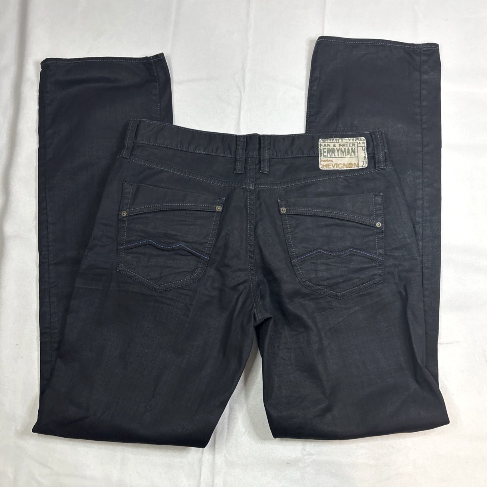 Vintage Chevignon Morrison Jeans Men’s 34 Black Cotton Premium Label Jeans 34 Inseam 34 Straight Men Black Cotton Premium Label Size US 34 / EU 50 - 7 Thumbnail