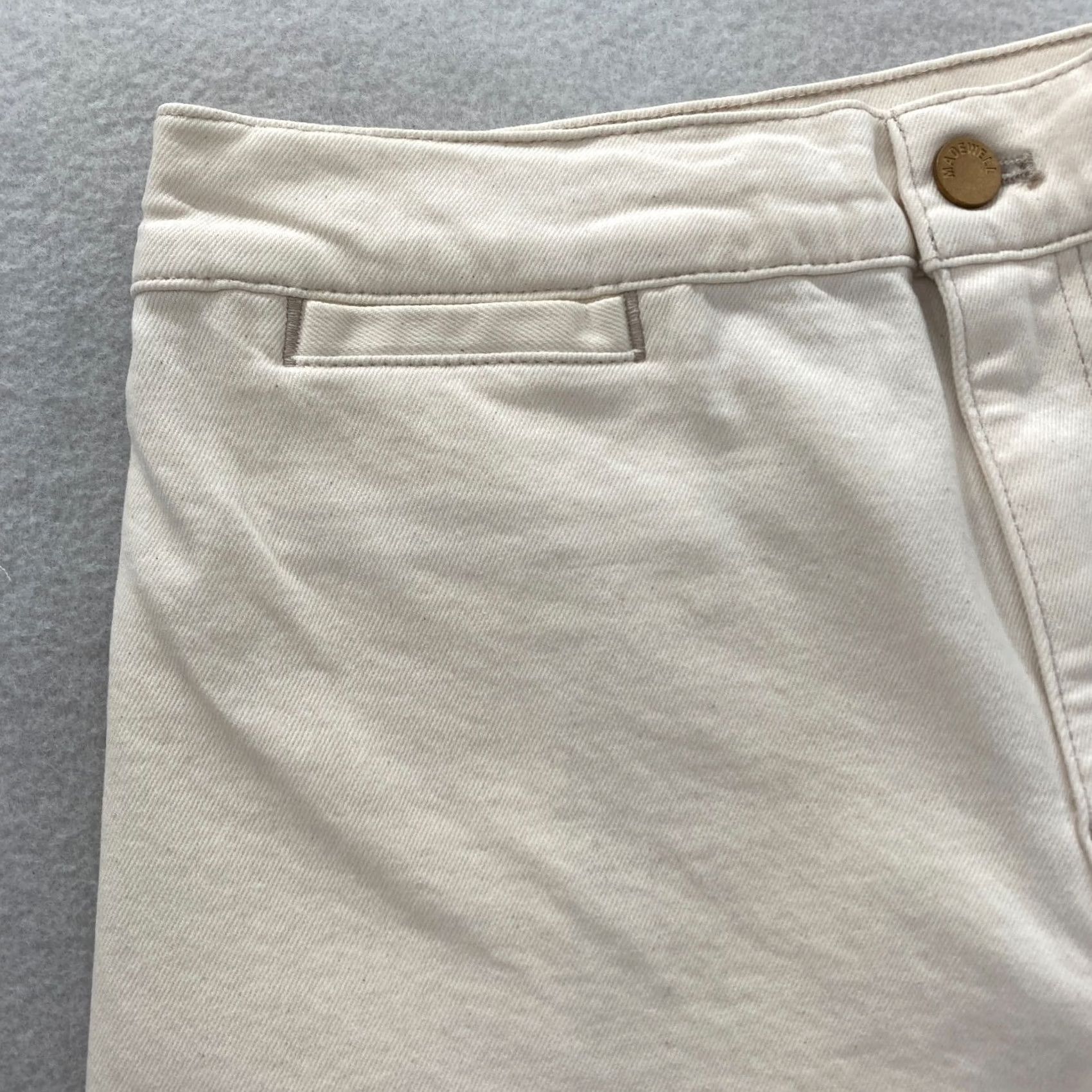 Madewell Madewell Emmett Wide Leg Pants Women's 25 Beige Stretch High Rise Full Length Pants Size 42" / US 20 - 3 Thumbnail